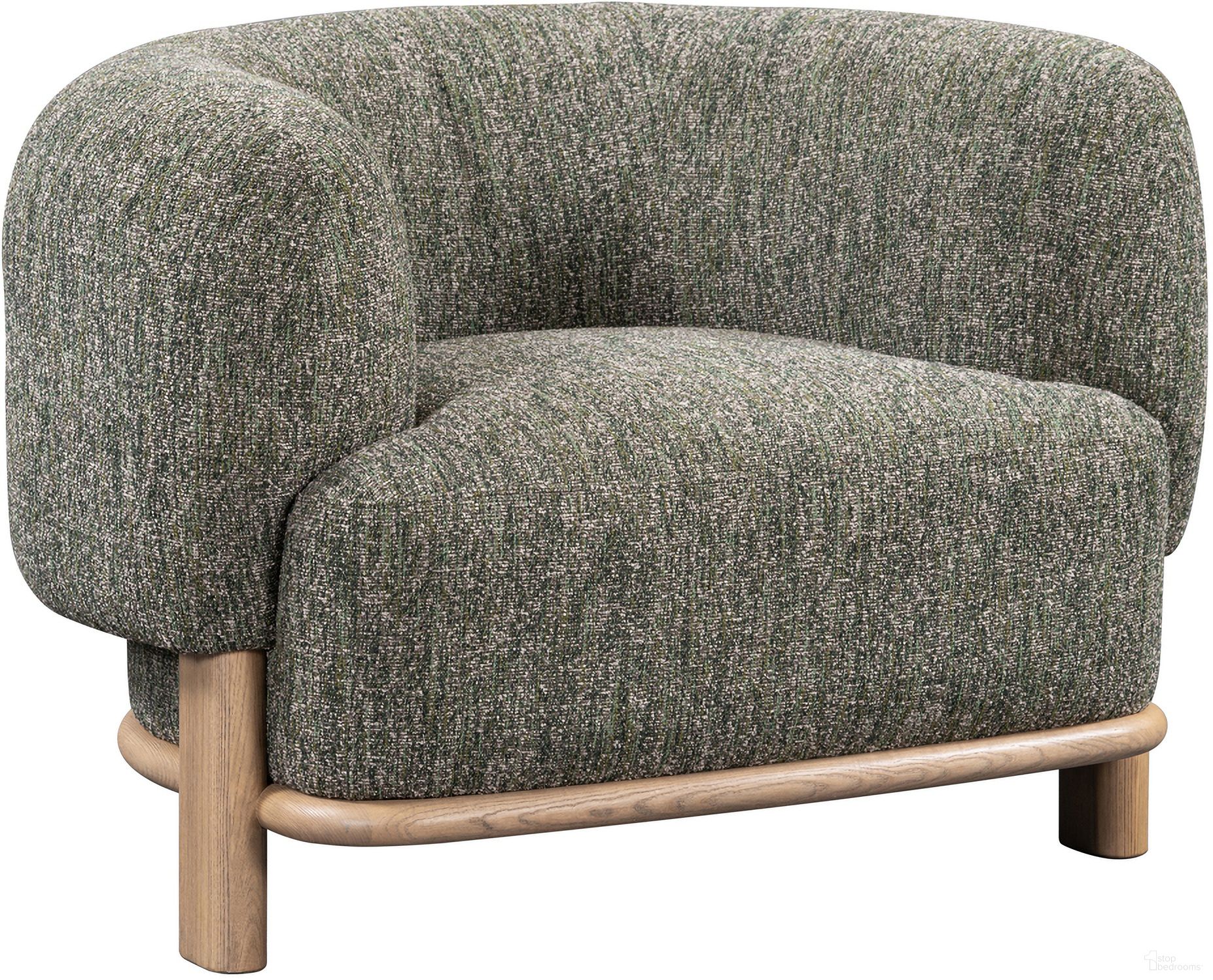 The appearance of Pasadena Accent Chair In Green designed by Classic Home in the traditional interior design. This green piece of furniture  was selected by 1StopBedrooms from Pasadena Collection to add a touch of cosiness and style into your home. Sku: 53004792. Material: Polyester.