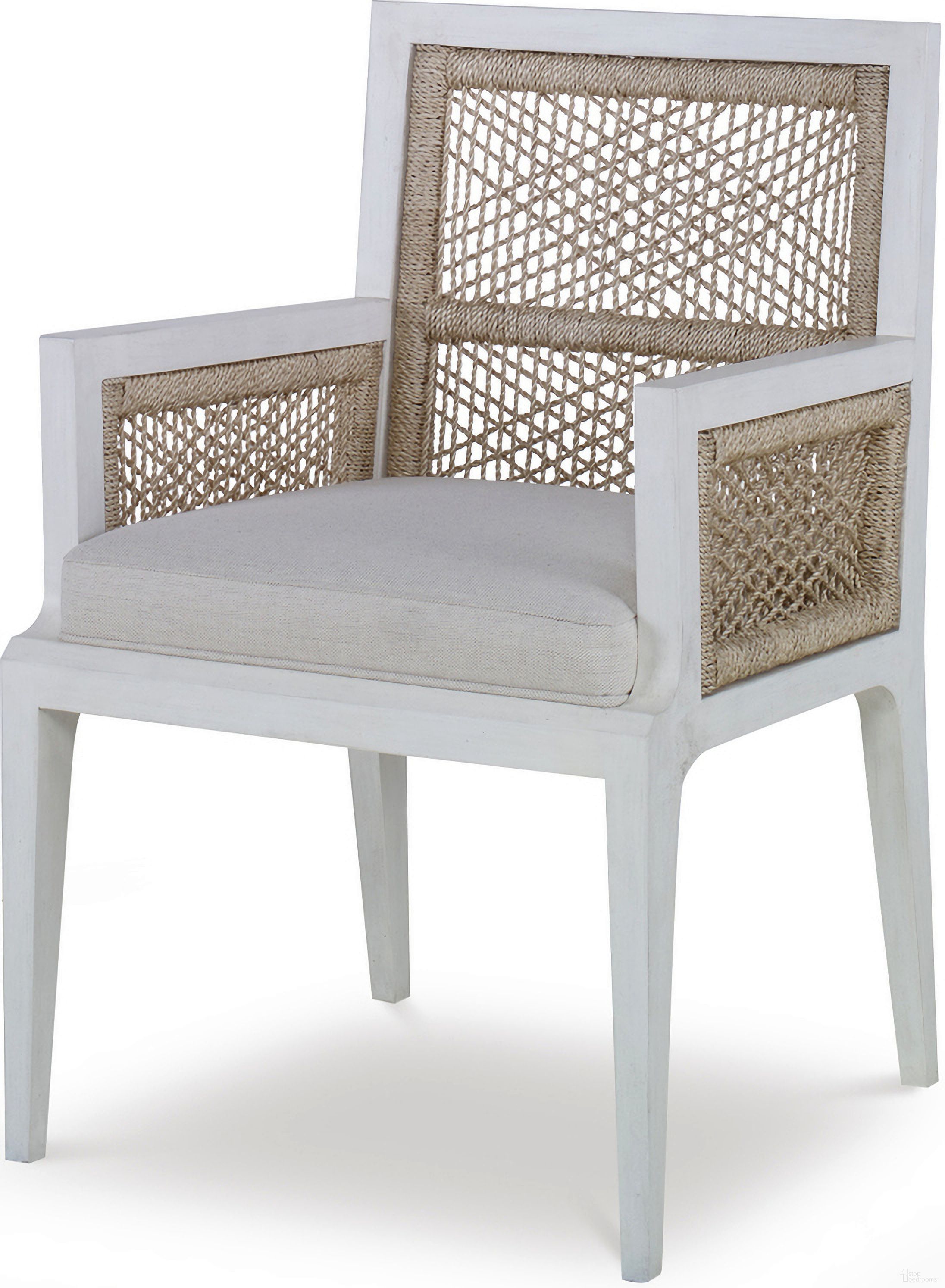 The appearance of Pasadena Arm Chair In Off White designed by Century Furniture in the interior design. This off white piece of furniture was selected by 1StopBedrooms from Curate Collection to add a touch of cosiness and style into your home. Sku: CT6017A-CN. Chair Type: Arm Chair. Material: Hardwood.