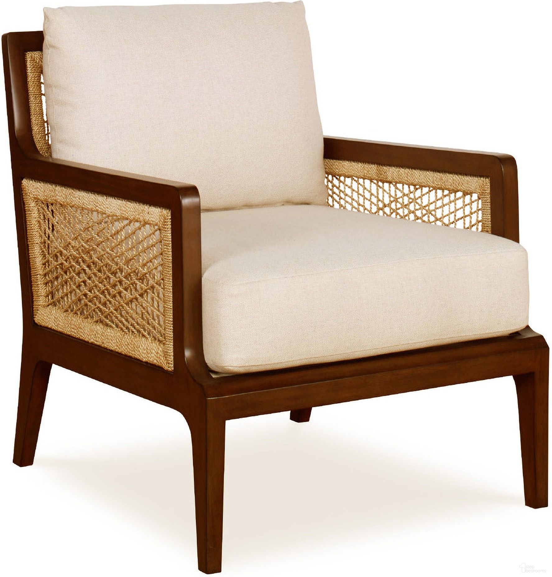 The appearance of Pasadena Lounge Chair In Brown designed by Century Furniture in the modern / contemporary interior design. This brown piece of furniture was selected by 1StopBedrooms from Curate Collection to add a touch of cosiness and style into your home. Sku: CT6014. Material: Hardwood.