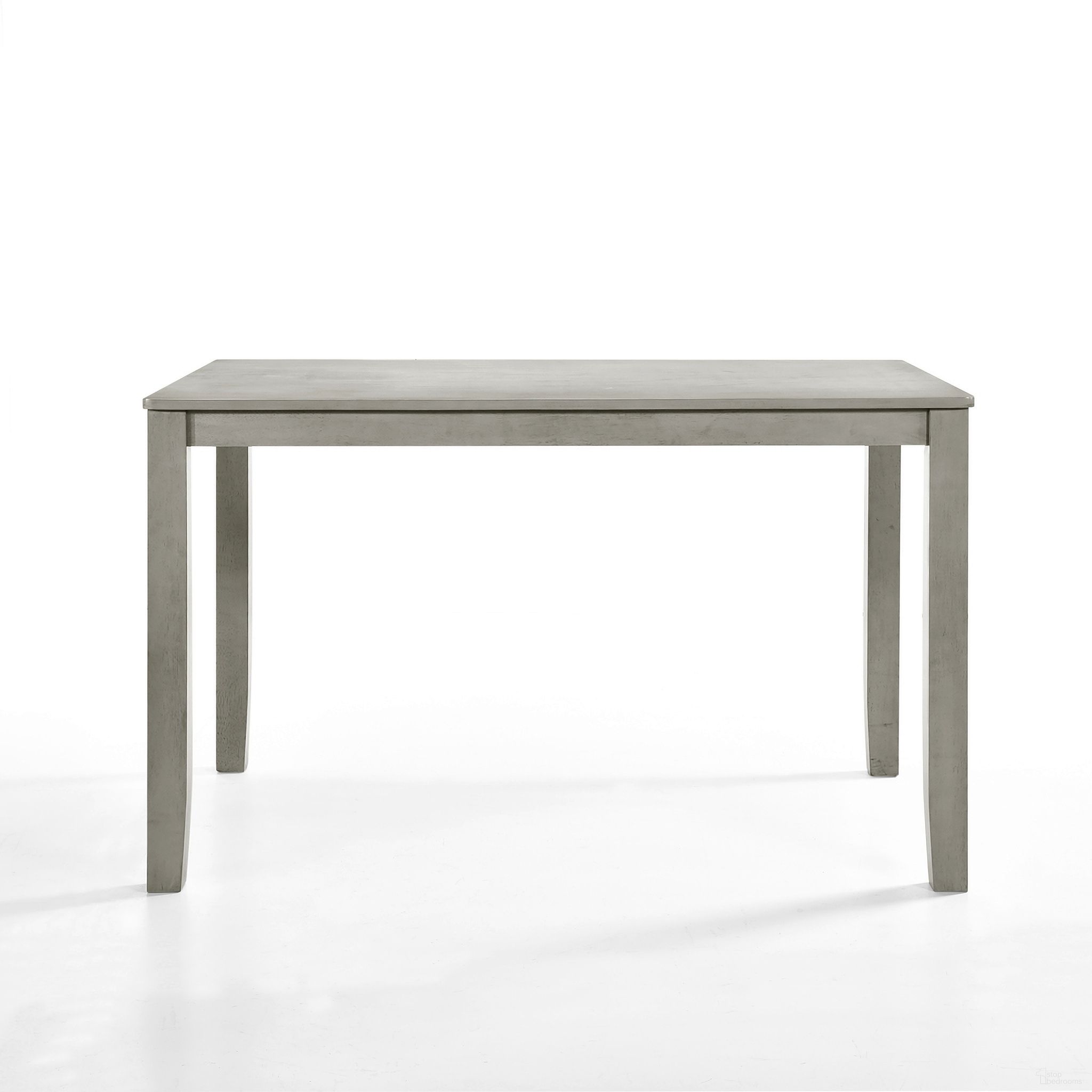 The appearance of Pascal Counter Dining Table In Driftwood designed by New Classic in the transitional interior design. This driftwood piece of furniture was selected by 1StopBedrooms from Pascal Collection to add a touch of cosiness and style into your home. Sku: D1652-12. Table Base Style: Legs. Material: Wood. Table Top Shape: Rectangular. Size: 59" x 35".