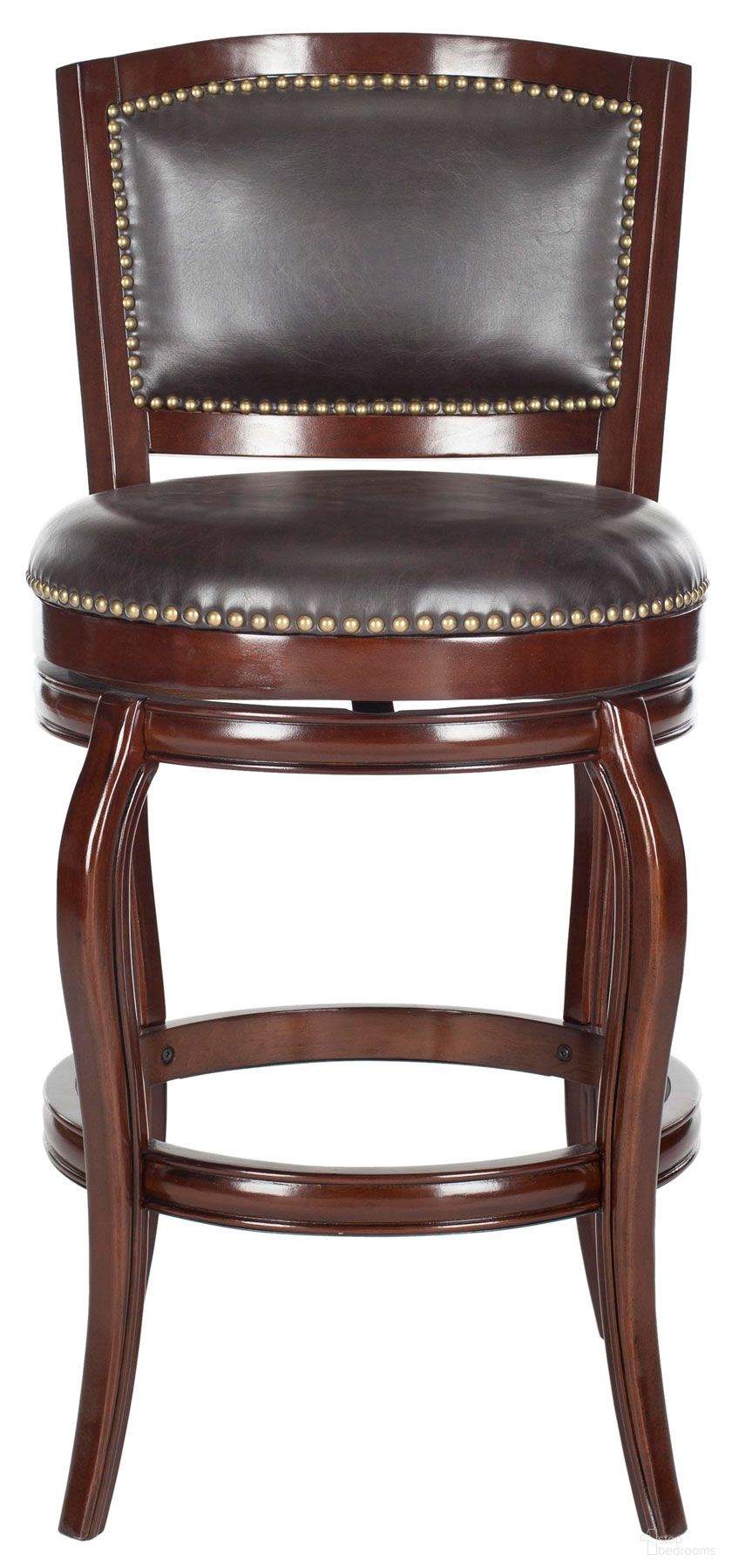 The appearance of Pasquale Sierra Brown Swivel Bar Stool designed by Safavieh in the transitional interior design. This brown piece of furniture was selected by 1StopBedrooms from Pasquale Collection to add a touch of cosiness and style into your home. Sku: FOX7011A. Material: Iron.