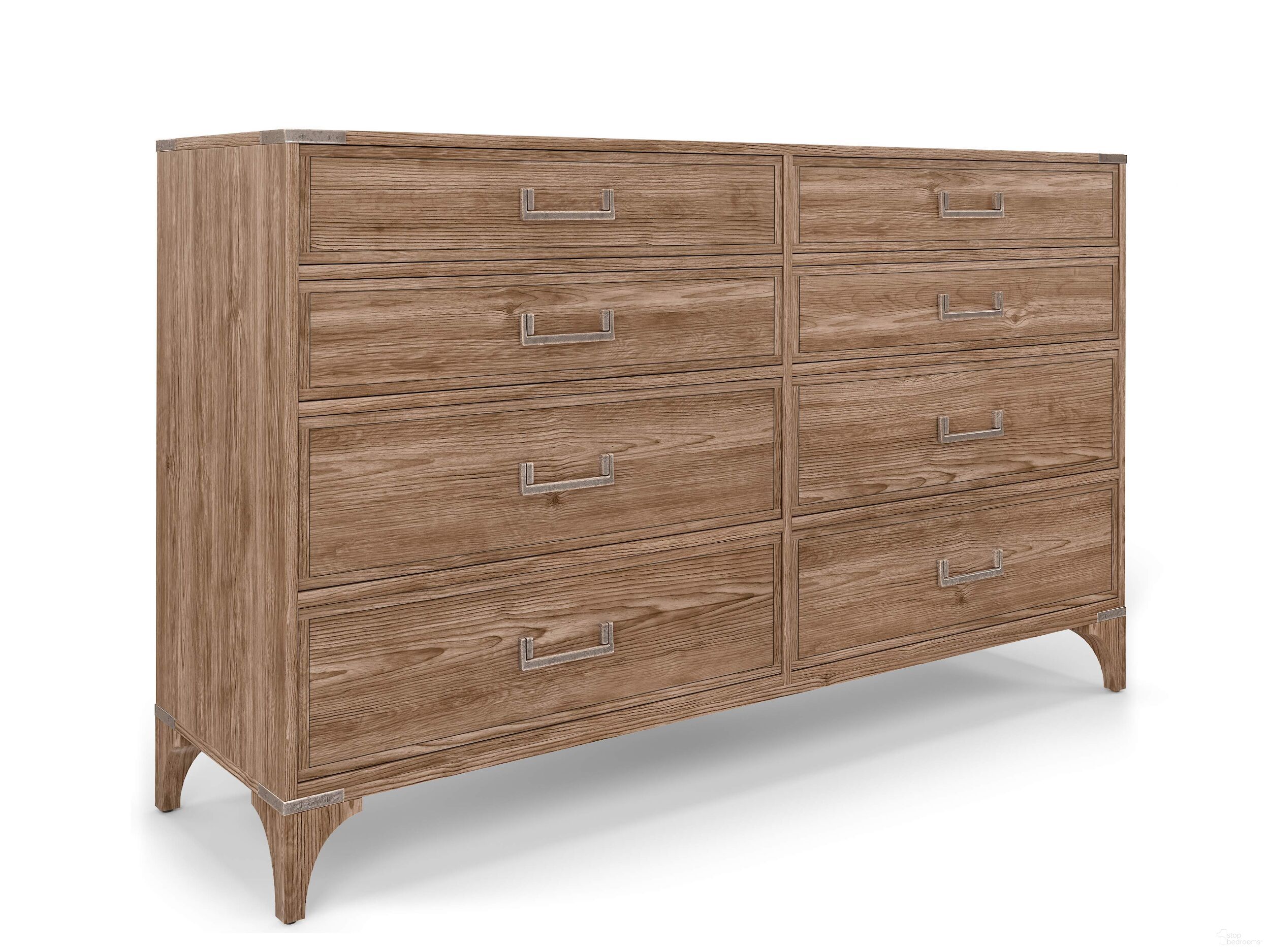 The appearance of Passage Light Oak Dresser designed by A.R.T. in the transitional interior design. This brown piece of furniture  was selected by 1StopBedrooms from Passage Collection to add a touch of cosiness and style into your home. Sku: 287130-2302. Material: Wood.