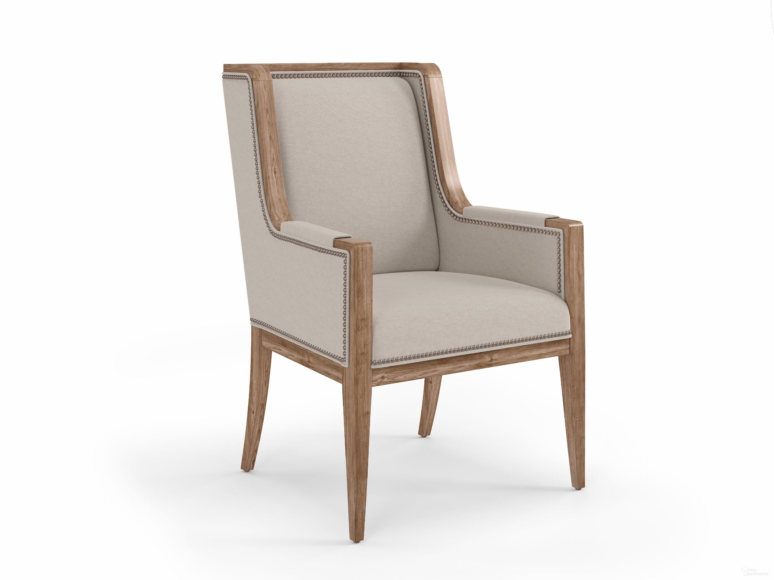The appearance of Passage Light Oak Host Chair designed by A.R.T. in the transitional interior design. This beige piece of furniture  was selected by 1StopBedrooms from Passage Collection to add a touch of cosiness and style into your home. Sku: 287200-2302. Material: Wood. Chair Type: Arm Chair.