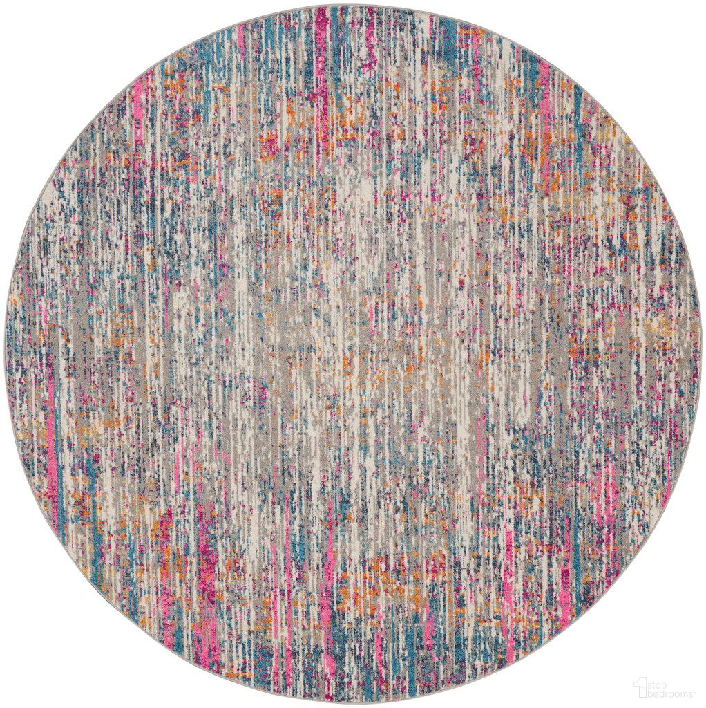 The appearance of Passion 10' x 10' Round Indoor Rug In Ivory Multi designed by Nourison in the modern / contemporary interior design. This ivory multi piece of furniture  was selected by 1StopBedrooms from Passion Collection to add a touch of cosiness and style into your home. Sku: 99446936837. Material: Polypropylene.