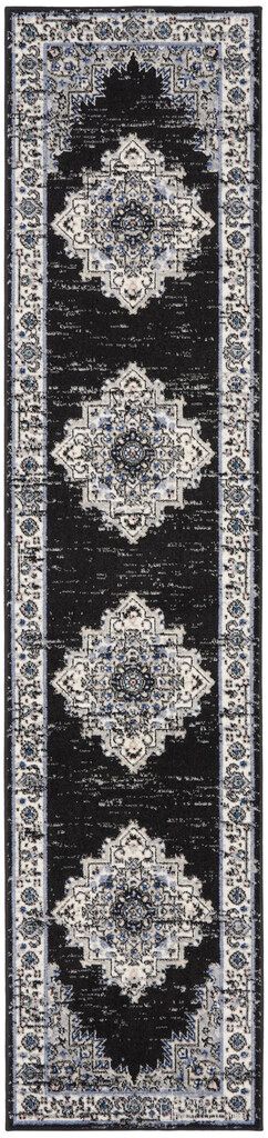 The appearance of Passion 2'2" x 10' Vintage Indoor Rug In Black and Ivory designed by Nourison in the rustic / southwestern interior design. This black/ivory piece of furniture was selected by 1StopBedrooms from Passion Collection to add a touch of cosiness and style into your home. Sku: 99446018564. Material: Polypropylene.