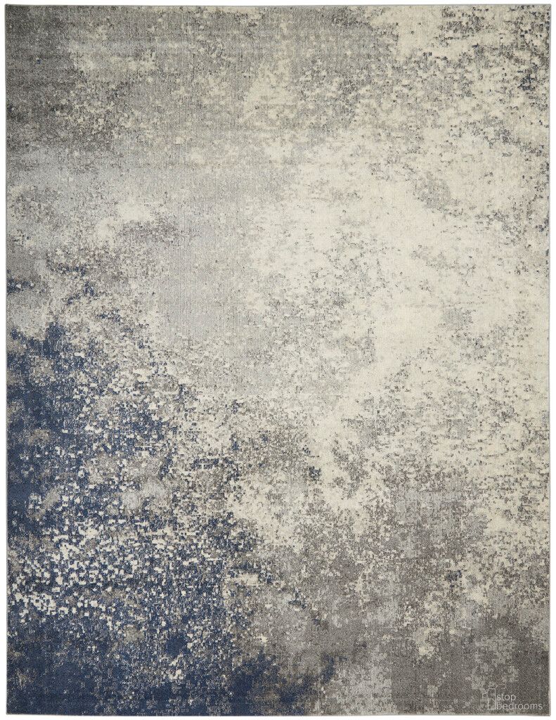 Passion 9' x 12' Indoor Rug In Charcoal and Ivory