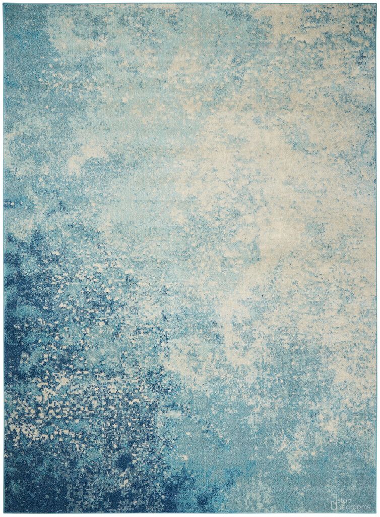 The appearance of Passion 9' x 12' Indoor Rug In Navy Light Blue designed by Nourison in the modern / contemporary interior design. This navy/light blue piece of furniture was selected by 1StopBedrooms from Passion Collection to add a touch of cosiness and style into your home. Sku: 99446817754. Material: Polypropylene.