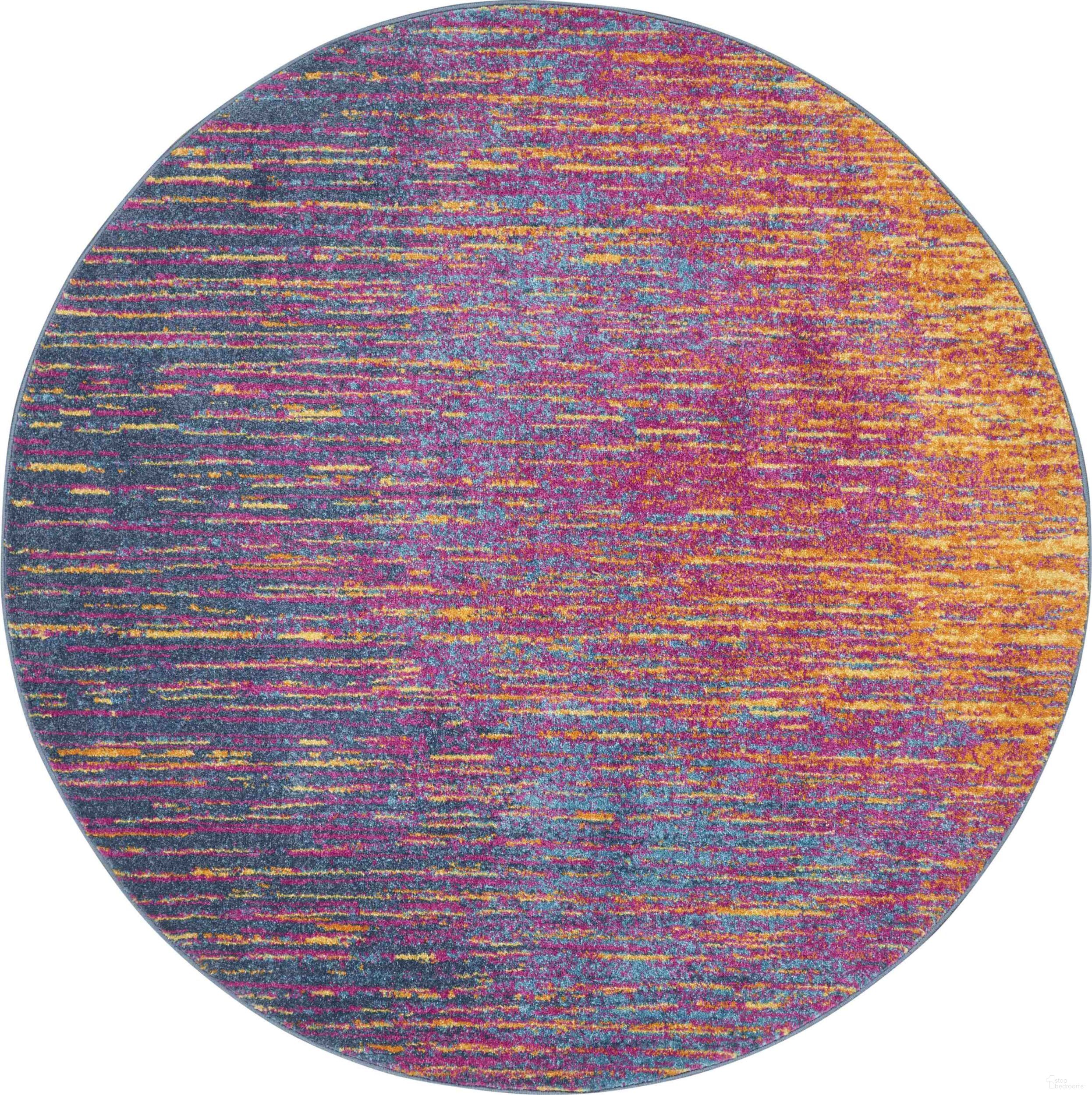 The appearance of Passion Multicolor 8' x 8' Round Area Rug designed by Nourison in the modern / contemporary interior design. This multicolor piece of furniture was selected by 1StopBedrooms from Passion Collection to add a touch of cosiness and style into your home. Sku: 99446002952. Material: Polypropylene.