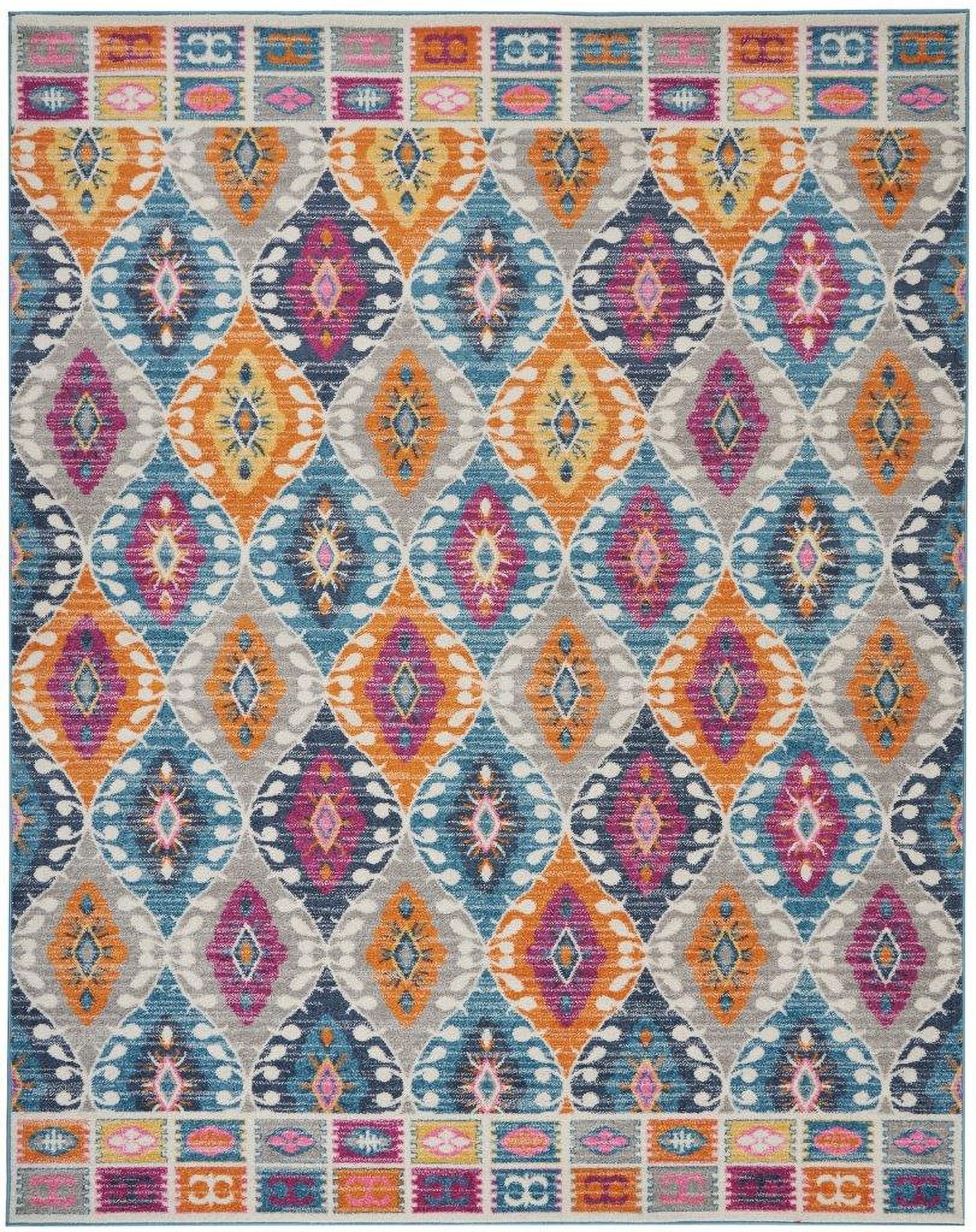 The appearance of Passion Multicolor 8' x 10' Bohemian Area Rug designed by Nourison in the bohemian interior design. This multicolor piece of furniture was selected by 1StopBedrooms from Passion Collection to add a touch of cosiness and style into your home. Sku: 99446388087. Material: Polypropylene.