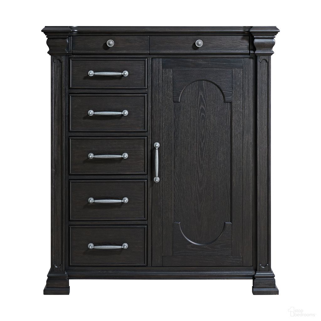The appearance of Paterson 1 Door and 7-Drawer Chest In Black designed by Picket House in the traditional interior design. This black piece of furniture was selected by 1StopBedrooms from Paterson Collection to add a touch of cosiness and style into your home. Sku: B.10318.DCH. Material: Oak.