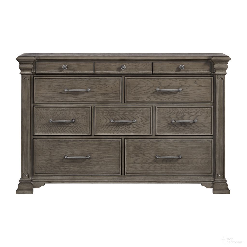 Paterson 10-Drawer Dresser In Grey
