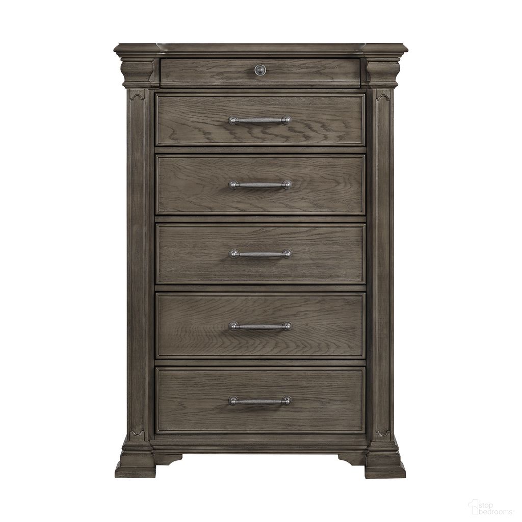The appearance of Paterson 6-Drawer Chest In Grey designed by Picket House in the transitional interior design. This grey piece of furniture was selected by 1StopBedrooms from Paterson Collection to add a touch of cosiness and style into your home. Sku: B.10315.CH. Material: Oak.