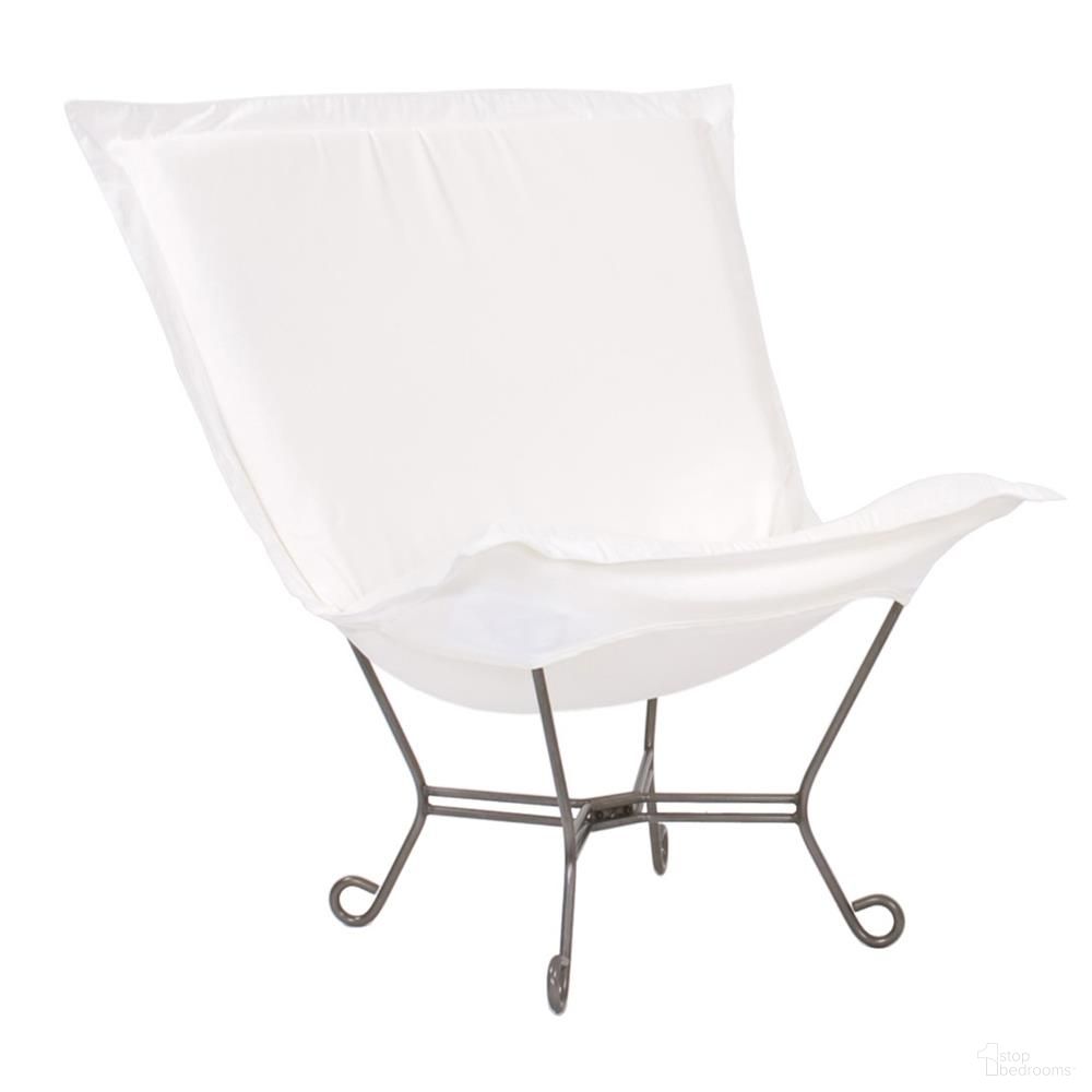The appearance of Patio Scroll Puff Chair Seascape Titanium Frame In Natural designed by Howard Elliott in the indoor/outdoor interior design. This natural piece of furniture  was selected by 1StopBedrooms from Seascape Collection to add a touch of cosiness and style into your home. Sku: Q500-467. Material: Acrylic.