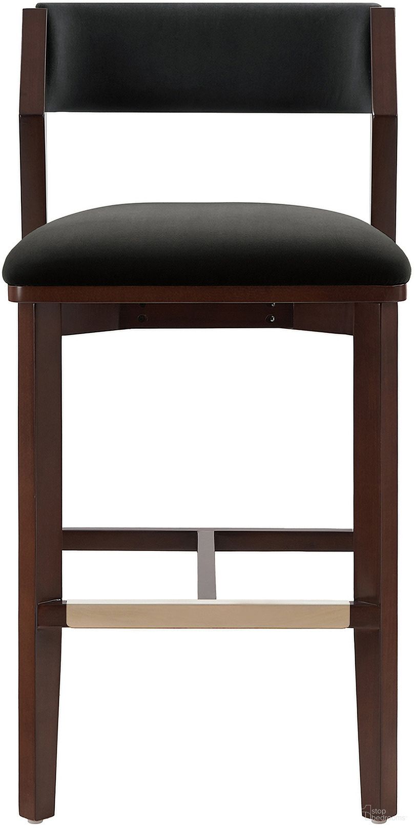 The appearance of Patricia Barstool In Black designed by Manhattan Comfort in the modern / contemporary interior design. This black piece of furniture was selected by 1StopBedrooms from Patricia Collection to add a touch of cosiness and style into your home. Sku: BS026-BK. Material: Beech.