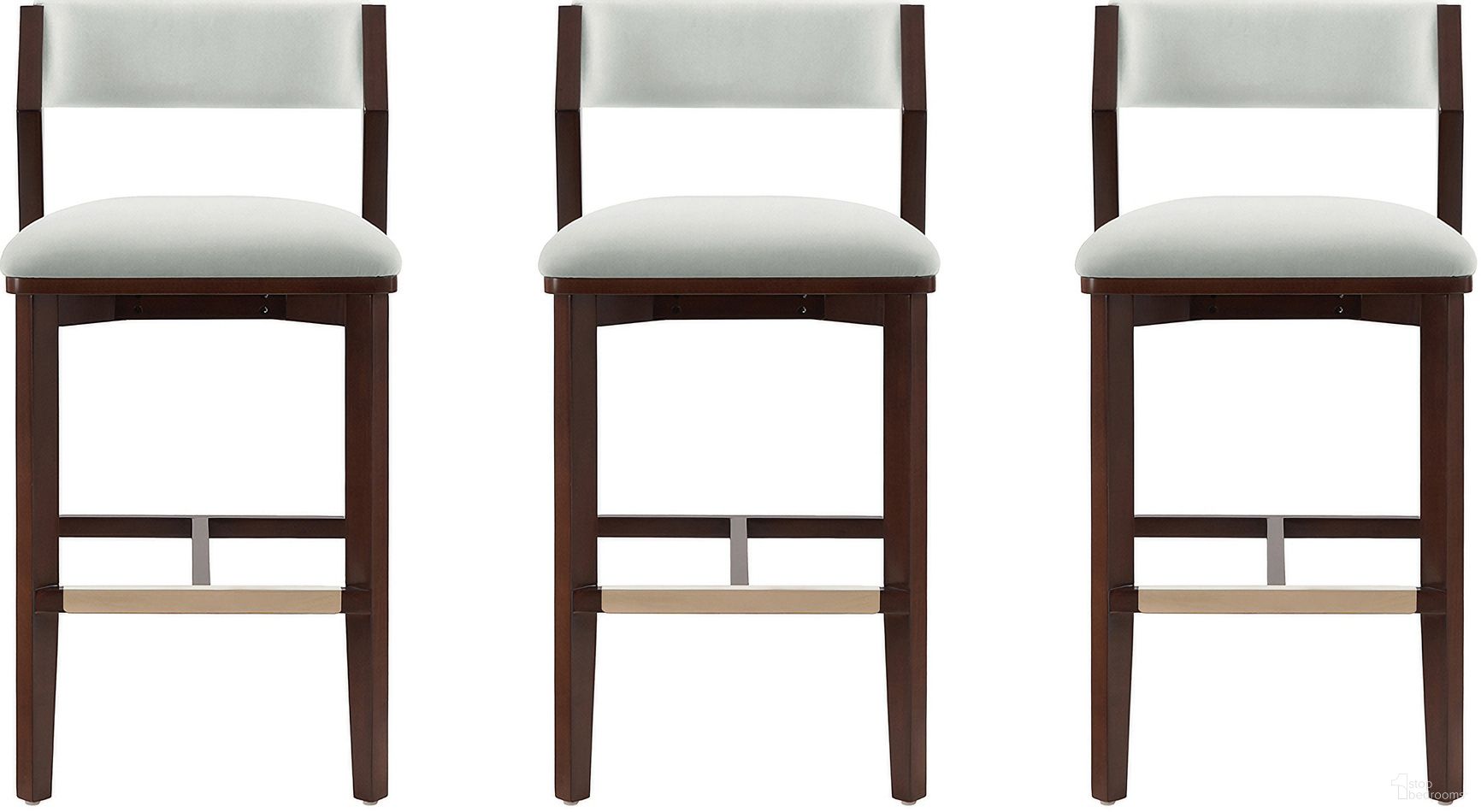The appearance of Patricia Barstool Set of 3 In White Glacier designed by Manhattan Comfort in the modern / contemporary interior design. This white glacier piece of furniture was selected by 1StopBedrooms from Patricia Collection to add a touch of cosiness and style into your home. Sku: BS026-WH;BS026-WH;BS026-WH. Material: Beech.