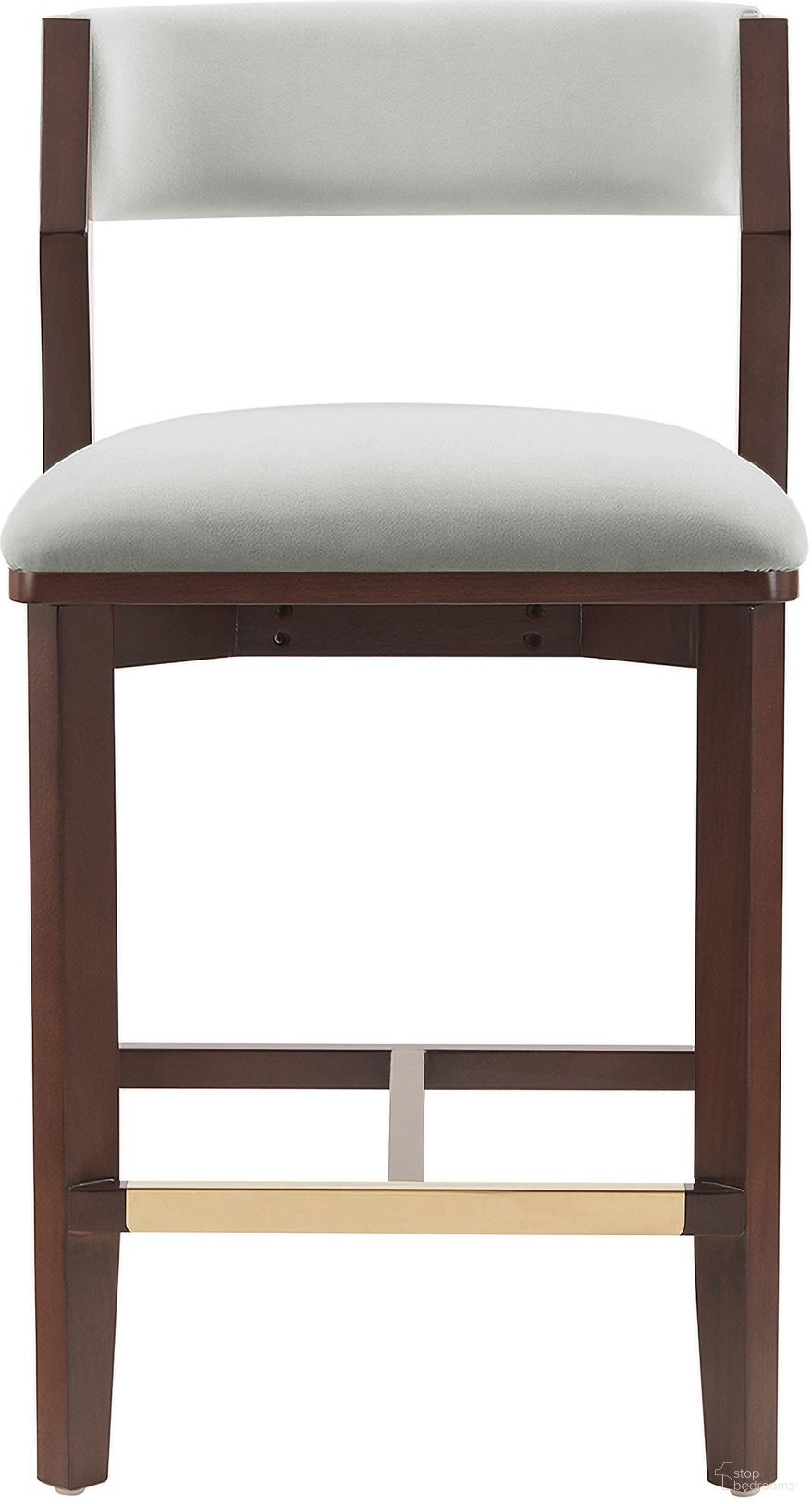 The appearance of Patricia Counter Stool In White Glacier designed by Manhattan Comfort in the modern / contemporary interior design. This white glacier piece of furniture  was selected by 1StopBedrooms from Patricia Collection to add a touch of cosiness and style into your home. Sku: CS023-WH. Material: Beech.