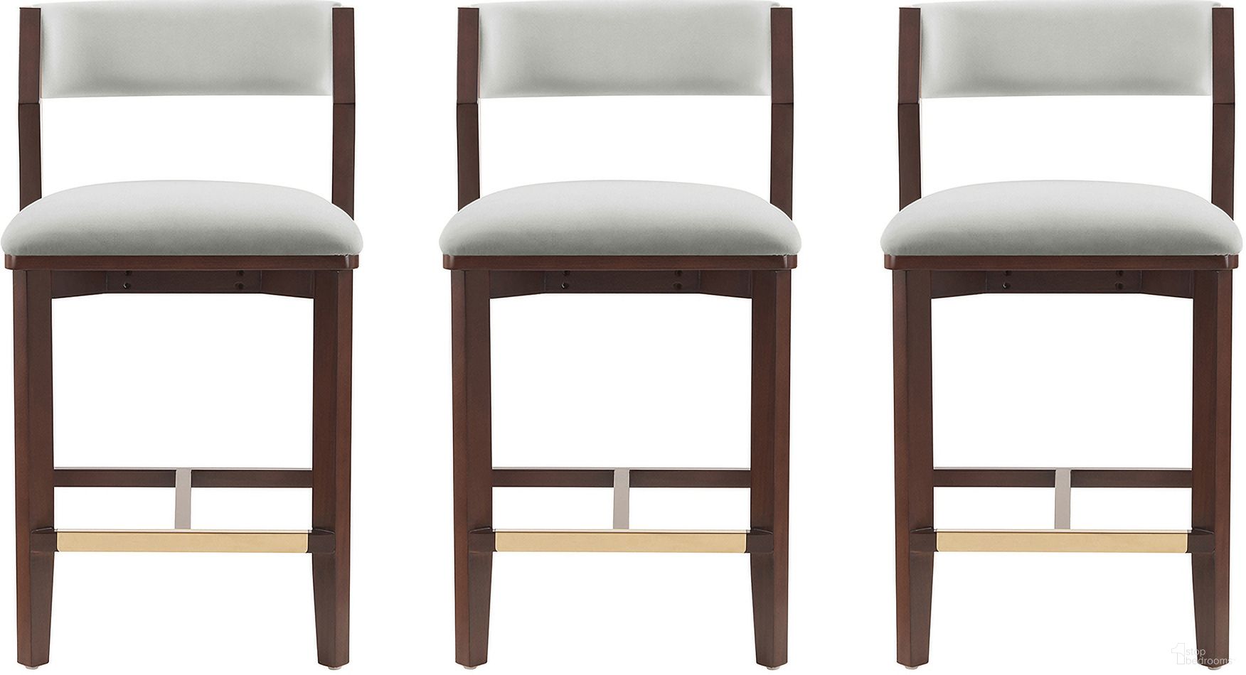 The appearance of Patricia Counter Stool Set of 3 In White Glacier designed by Manhattan Comfort in the modern / contemporary interior design. This white glacier piece of furniture  was selected by 1StopBedrooms from Patricia Collection to add a touch of cosiness and style into your home. Sku: CS023-WH;CS023-WH;CS023-WH. Material: Beech.