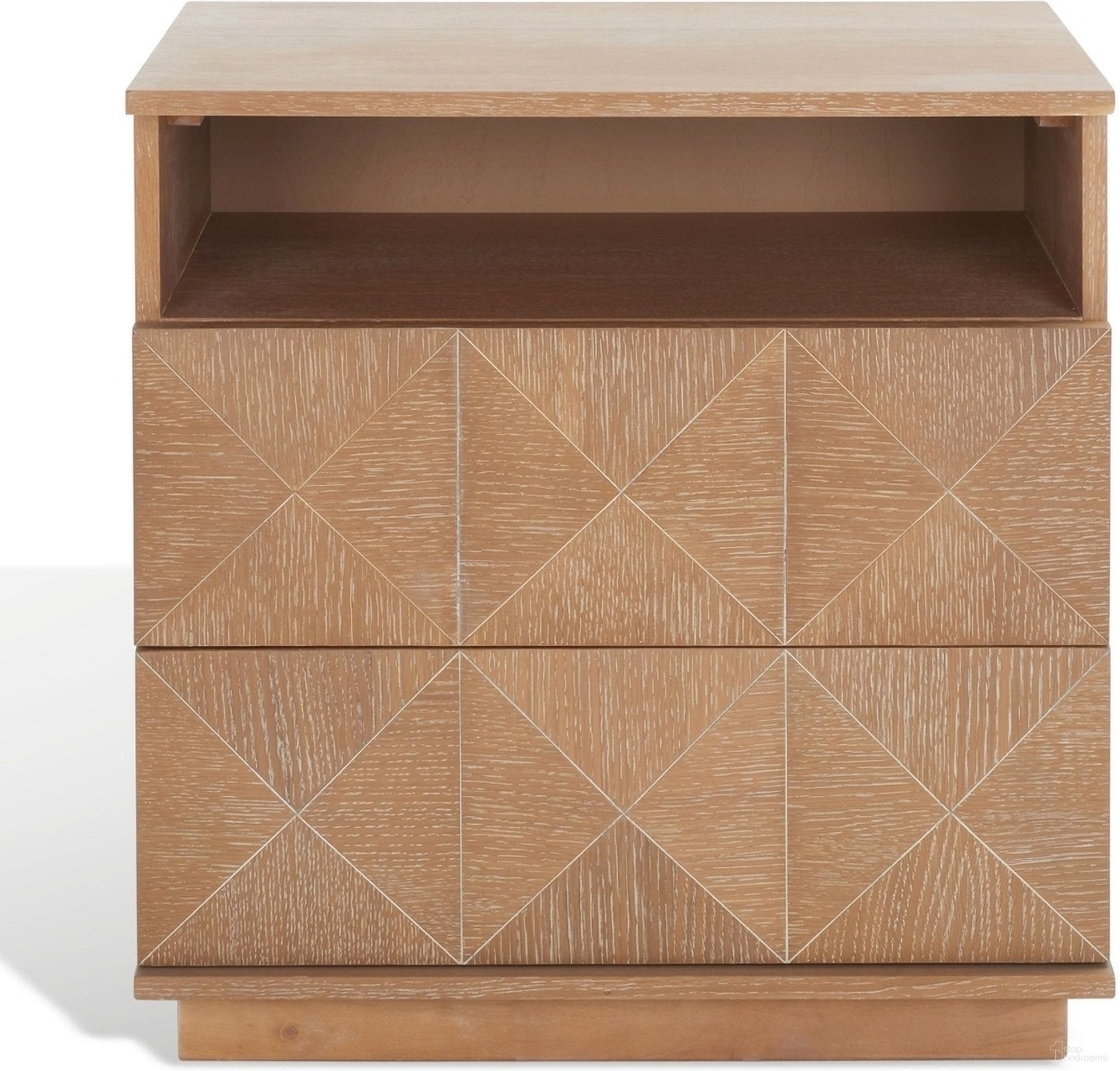 The appearance of Patty 2 Drawer Nightstand In Natural designed by Safavieh Couture in the modern / contemporary interior design. This natural piece of furniture was selected by 1StopBedrooms from Patty Collection to add a touch of cosiness and style into your home. Sku: SFV7207C. Material: MDF.