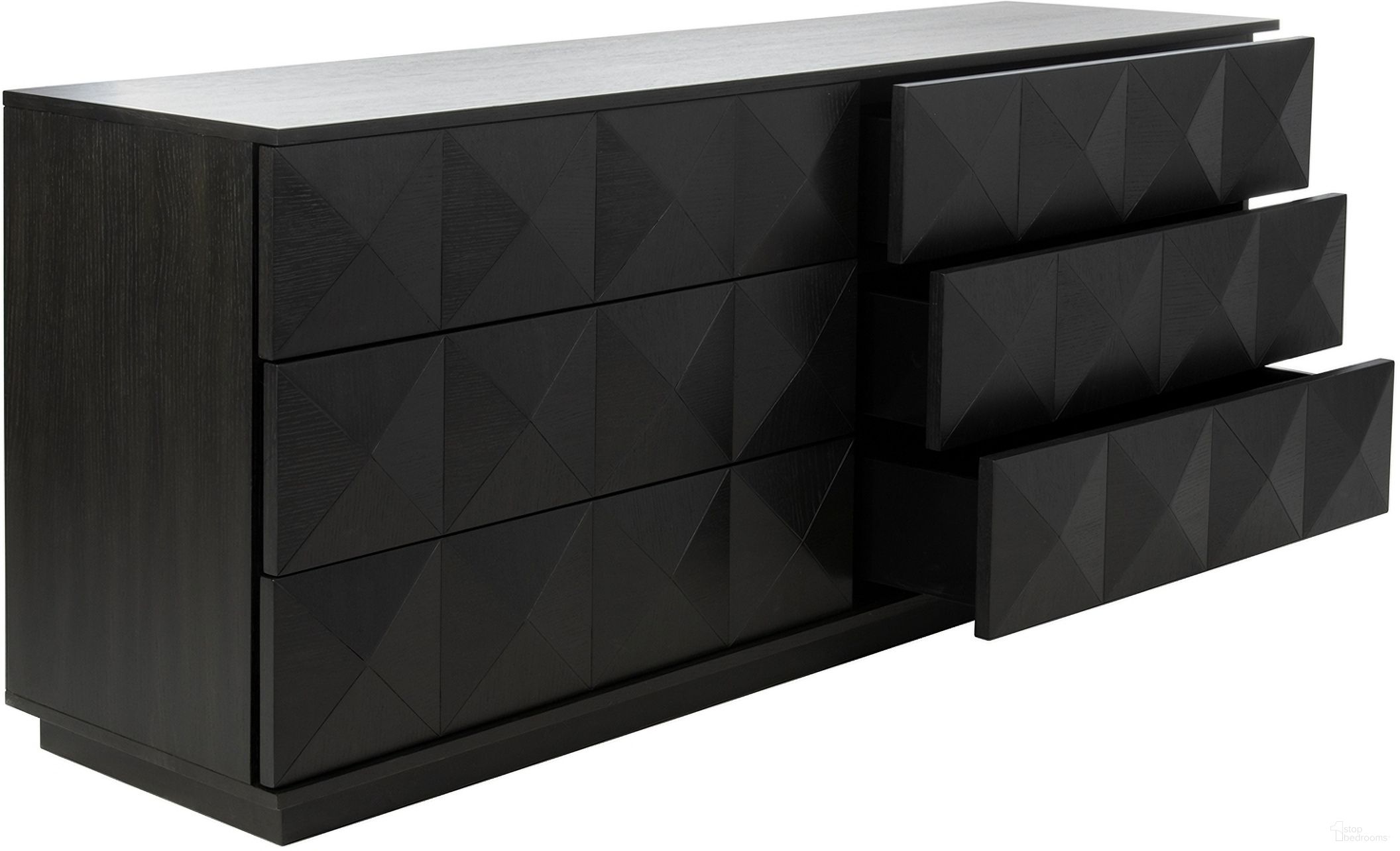 Patty 6 Drawer Dresser In Black