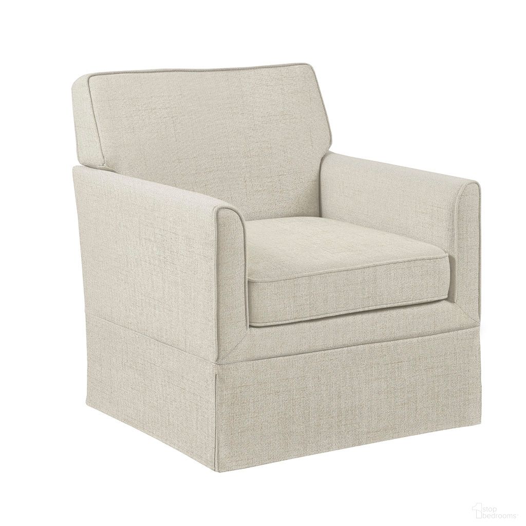 The appearance of Paula Slipcover Accent Armchair In Cream designed by Olliix in the transitional interior design. This cream piece of furniture  was selected by 1StopBedrooms from Paula Collection to add a touch of cosiness and style into your home. Sku: 5DS100-0033. Material: Polyester.