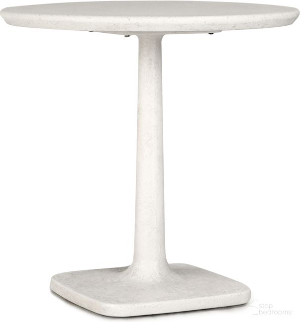 The appearance of Paulina 31 Inch Outdoor Bistro Table In White designed by Classic Home in the traditional interior design. This white piece of furniture was selected by 1StopBedrooms from Paulina Collection to add a touch of cosiness and style into your home. Sku: 51031459. Material: Glass Fiber Reinforced Concrete.