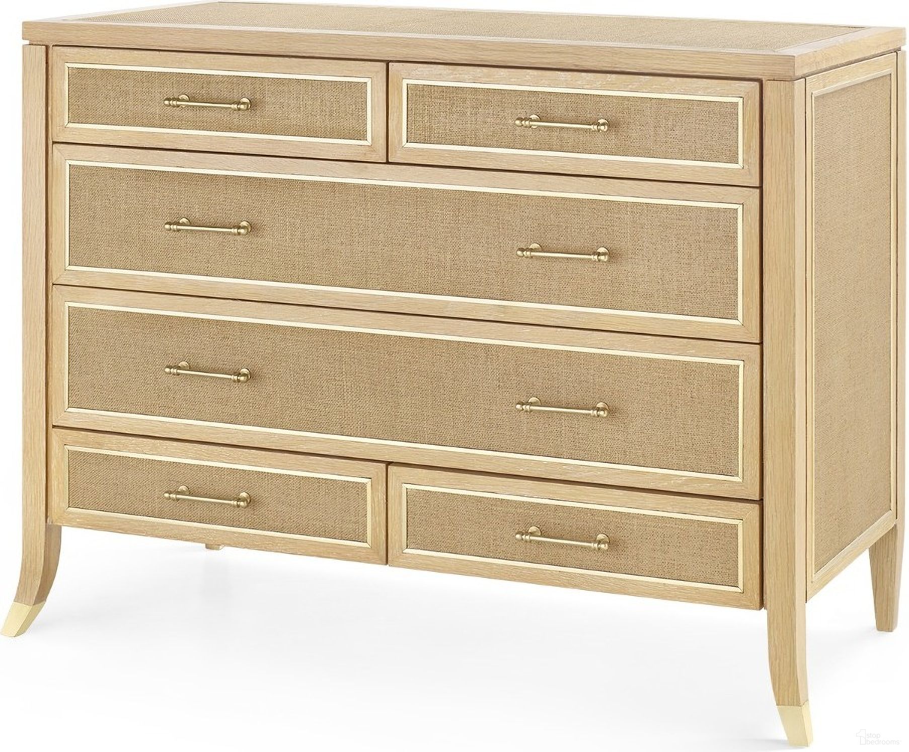 The appearance of Paulina Large 6-Drawer In Natural and Camel designed by Villa & House in the transitional interior design. This natural piece of furniture was selected by 1StopBedrooms from Paulina Collection to add a touch of cosiness and style into your home. Sku: PAU-225-98. Material: Wood.
