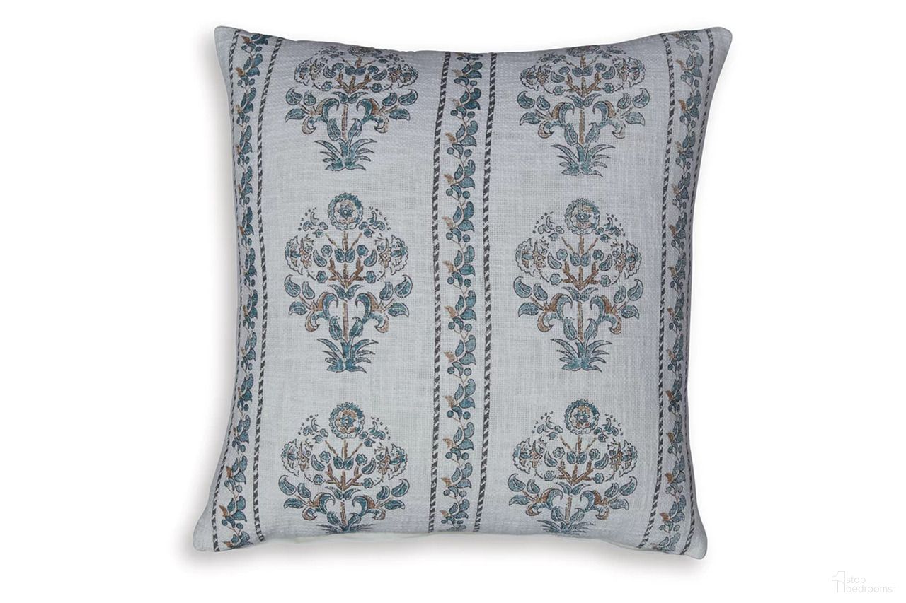The appearance of Paulmour Pillow In Ivory and Green designed by Signature Design by Ashley in the traditional interior design. This ivory and green piece of furniture was selected by 1StopBedrooms from Paulmour Collection to add a touch of cosiness and style into your home. Sku: A1001105P. Material: Fabric.