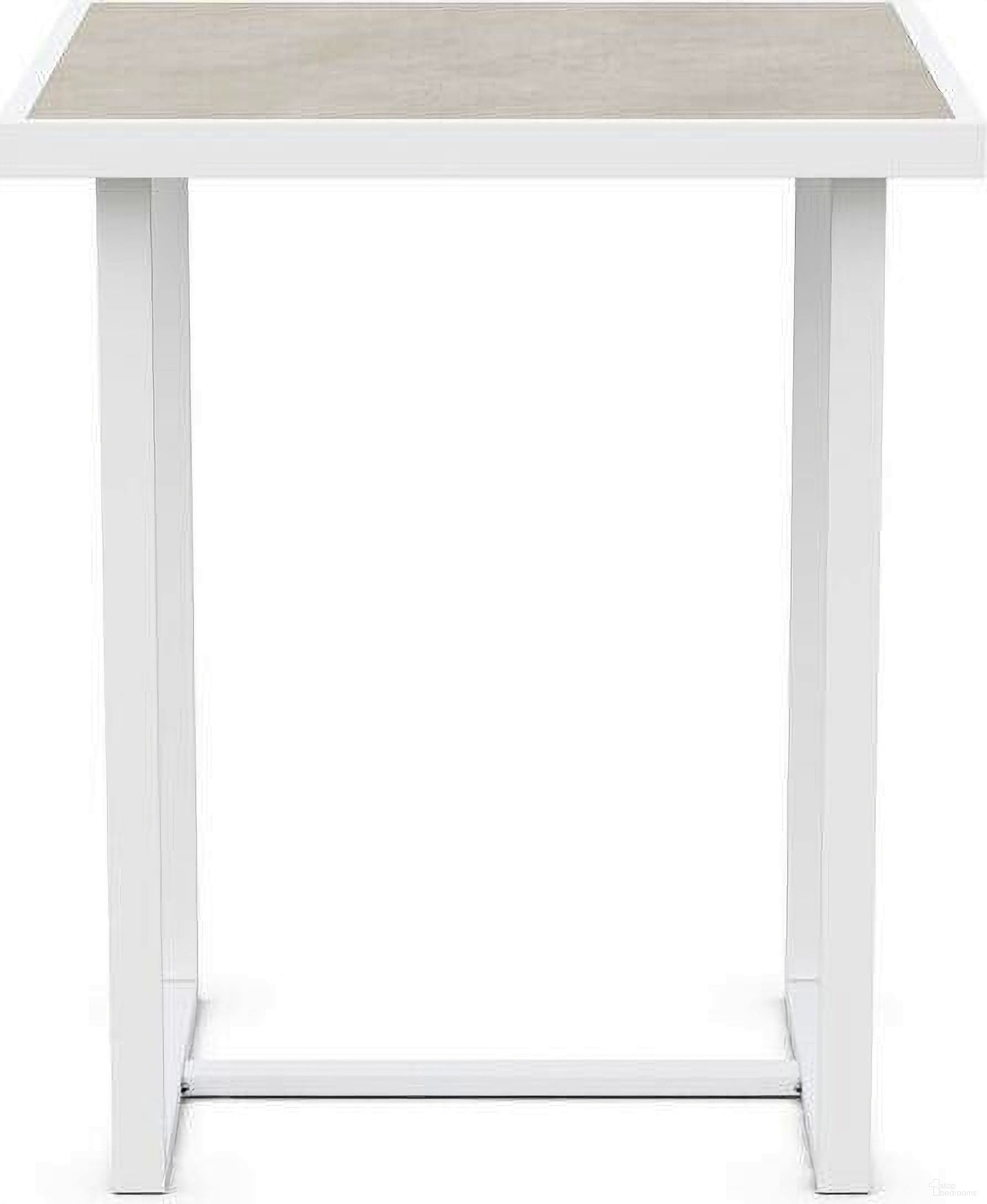 The appearance of Pavia 35 Inch Bar Table In Matte White designed by Azzurro Living in the modern / contemporary interior design. This matte white piece of furniture was selected by 1StopBedrooms from Pavia Collection to add a touch of cosiness and style into your home. Sku: PAV-A17BT. Table Base Style: Trestle. Table Top Shape: Square. Material: Aluminum.