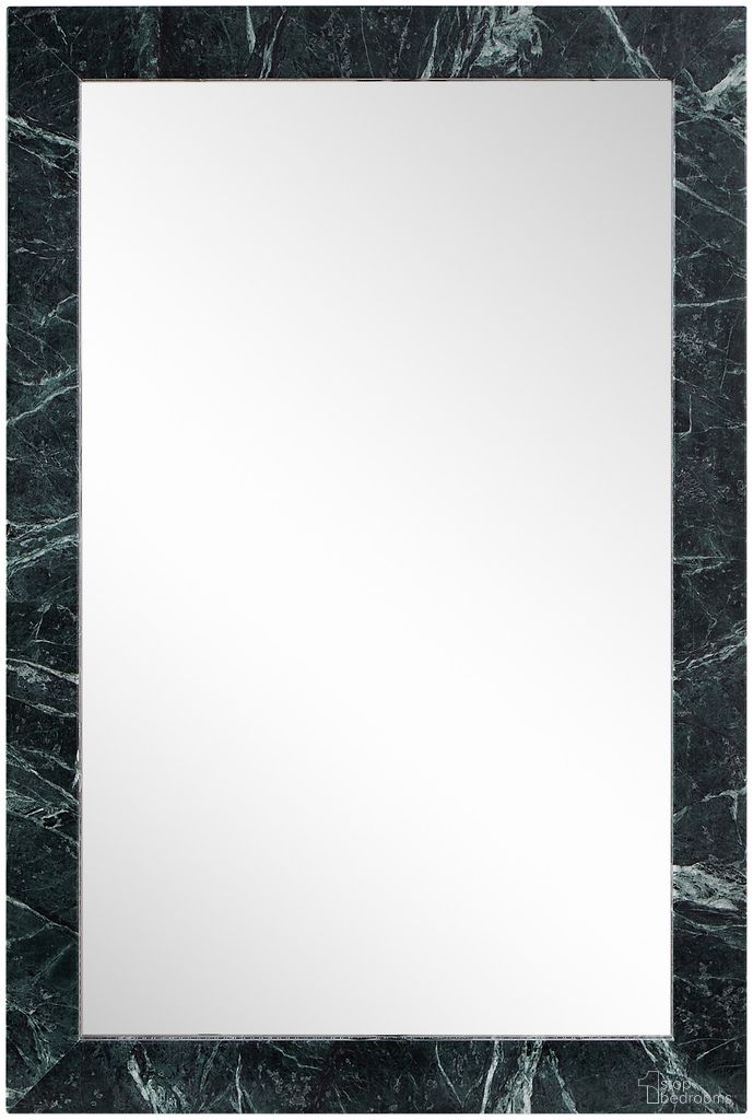 The appearance of Pavia Genuine Marble Frame Mirror In Green designed by Meridian in the modern / contemporary interior design. This green piece of furniture was selected by 1StopBedrooms from Pavia Collection to add a touch of cosiness and style into your home. Sku: 66086Green-M. Material: Glass.