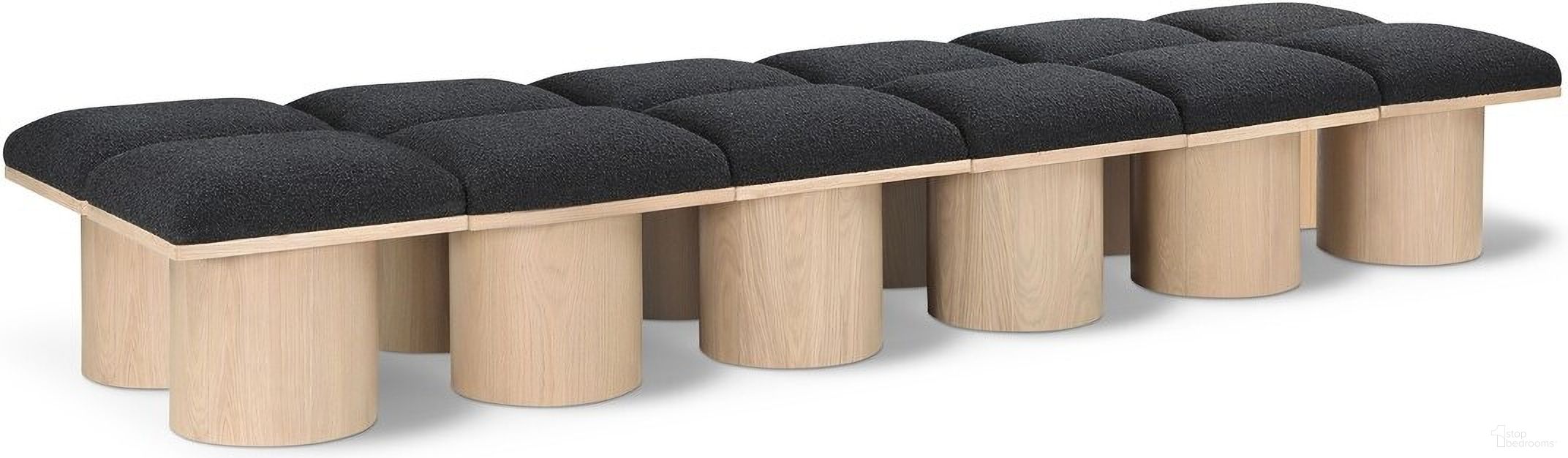 The appearance of Pavilion 108 Inch 12 Piece Boucle Fabric Bench In Black and Natural designed by Meridian in the modern / contemporary interior design. This black piece of furniture was selected by 1StopBedrooms from Pavilion Collection to add a touch of cosiness and style into your home. Sku: 465Black-C;465Black-C;465Black-C;465Black-C;465Black-C;465Black-C;465Black-C;465Black-C;465Black-C;465Black-C;465Black-C;465Black-C. Material: Plywood.