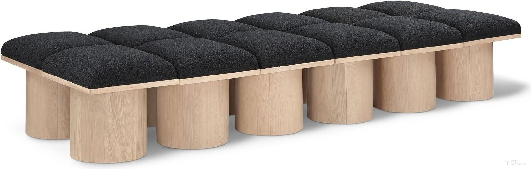 The appearance of Pavilion 93 Inch 12 Piece Boucle Fabric Bench In Black and Natural designed by Meridian in the modern / contemporary interior design. This black piece of furniture was selected by 1StopBedrooms from Pavilion Collection to add a touch of cosiness and style into your home. Sku: 465Black-C;465Black-C;465Black-C;465Black-C;465Black-C;465Black-C;465Black-C;465Black-C;465Black-C;465Black-C;465Black-C;465Black-C. Material: Plywood.