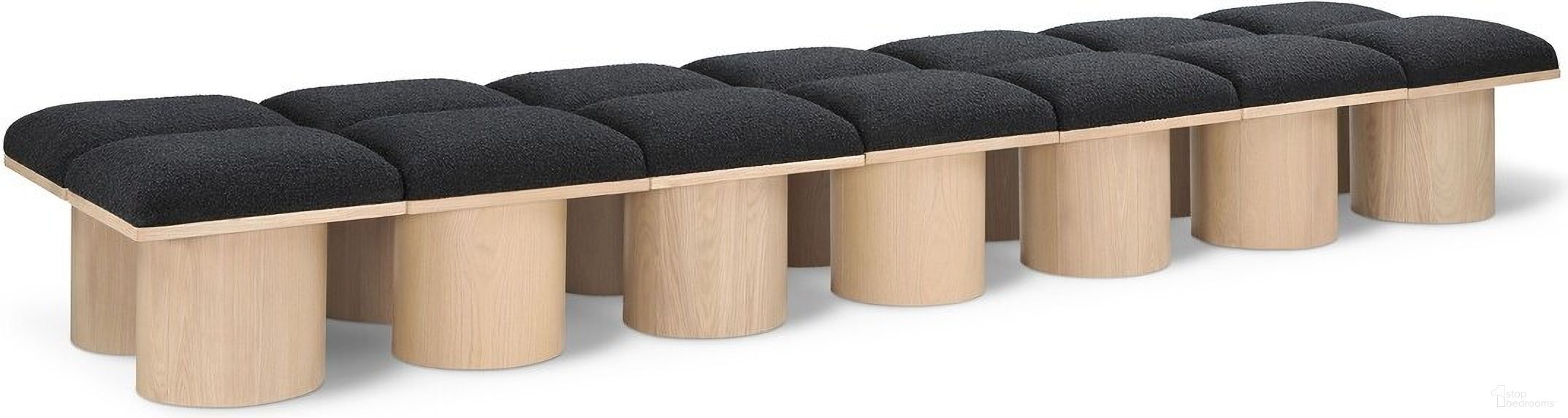 The appearance of Pavilion 126 Inch 14 Piece Boucle Fabric Bench In Black and Natural designed by Meridian in the modern / contemporary interior design. This black piece of furniture was selected by 1StopBedrooms from Pavilion Collection to add a touch of cosiness and style into your home. Sku: 465Black-C;465Black-C;465Black-C;465Black-C;465Black-C;465Black-C;465Black-C;465Black-C;465Black-C;465Black-C;465Black-C;465Black-C;465Black-C;465Black-C. Material: Plywood.