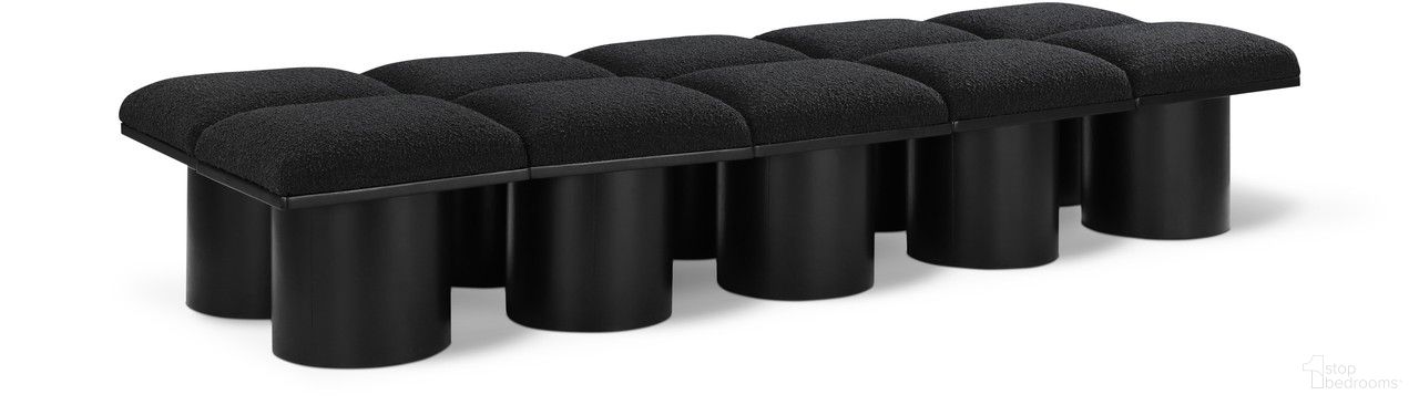 The appearance of Pavilion 90 Inch 10 Piece Boucle Fabric Bench In Black designed by Meridian in the modern / contemporary interior design. This black piece of furniture was selected by 1StopBedrooms from Pavilion Collection to add a touch of cosiness and style into your home. Sku: 466Black-C;466Black-C;466Black-C;466Black-C;466Black-C;466Black-C;466Black-C;466Black-C;466Black-C;466Black-C. Material: Plywood.