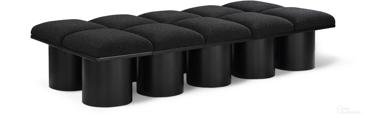 The appearance of Pavilion 77 Inch 10 Piece Boucle Fabric Bench In Black designed by Meridian in the modern / contemporary interior design. This black piece of furniture was selected by 1StopBedrooms from Pavilion Collection to add a touch of cosiness and style into your home. Sku: 466Black-C;466Black-C;466Black-C;466Black-C;466Black-C;466Black-C;466Black-C;466Black-C;466Black-C;466Black-C. Material: Plywood.