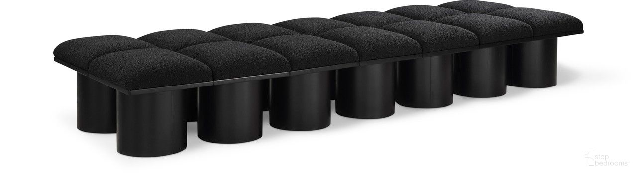 The appearance of Pavilion 108 Inch 14 Piece Boucle Fabric Bench In Black designed by Meridian in the modern / contemporary interior design. This black piece of furniture was selected by 1StopBedrooms from Pavilion Collection to add a touch of cosiness and style into your home. Sku: 466Black-C;466Black-C;466Black-C;466Black-C;466Black-C;466Black-C;466Black-C;466Black-C;466Black-C;466Black-C;466Black-C;466Black-C;466Black-C;466Black-C. Material: Plywood.