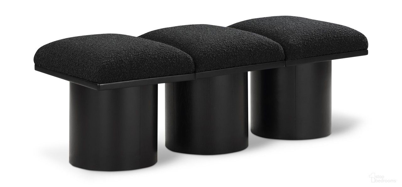 The appearance of Pavilion 46 Inch 3 Piece Boucle Fabric Bench In Black designed by Meridian in the modern / contemporary interior design. This black piece of furniture was selected by 1StopBedrooms from Pavilion Collection to add a touch of cosiness and style into your home. Sku: 466Black-C;466Black-C;466Black-C. Material: Plywood.