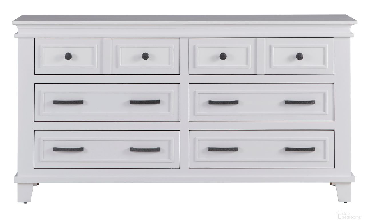 The appearance of Pavilion Drawer Dresser In White designed by Progressive Furniture in the transitional interior design. This white piece of furniture was selected by 1StopBedrooms from Pavilion Collection to add a touch of cosiness and style into your home. Sku: B706-21. Material: Pine.