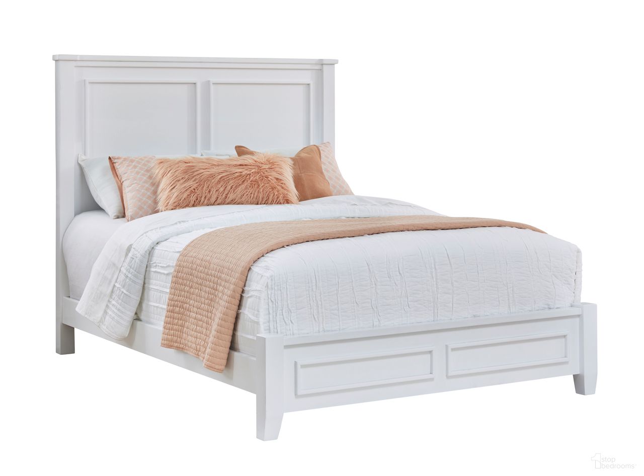 The appearance of Pavilion King Bed In White designed by Progressive Furniture in the transitional interior design. This white piece of furniture  was selected by 1StopBedrooms from Pavilion Collection to add a touch of cosiness and style into your home. Sku: B706-94;B706-95;B706-78. Bed Type: Panel Bed. Bed Size: King. Material: Pine.