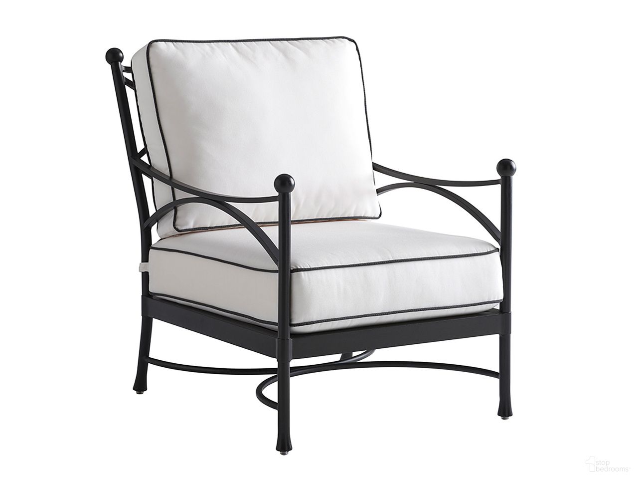 The appearance of Pavlova Lounge Chair In Graphite designed by Tommy Bahama in the transitional interior design. This graphite piece of furniture  was selected by 1StopBedrooms from Pavlova Collection to add a touch of cosiness and style into your home. Sku: 3911-11-01.
