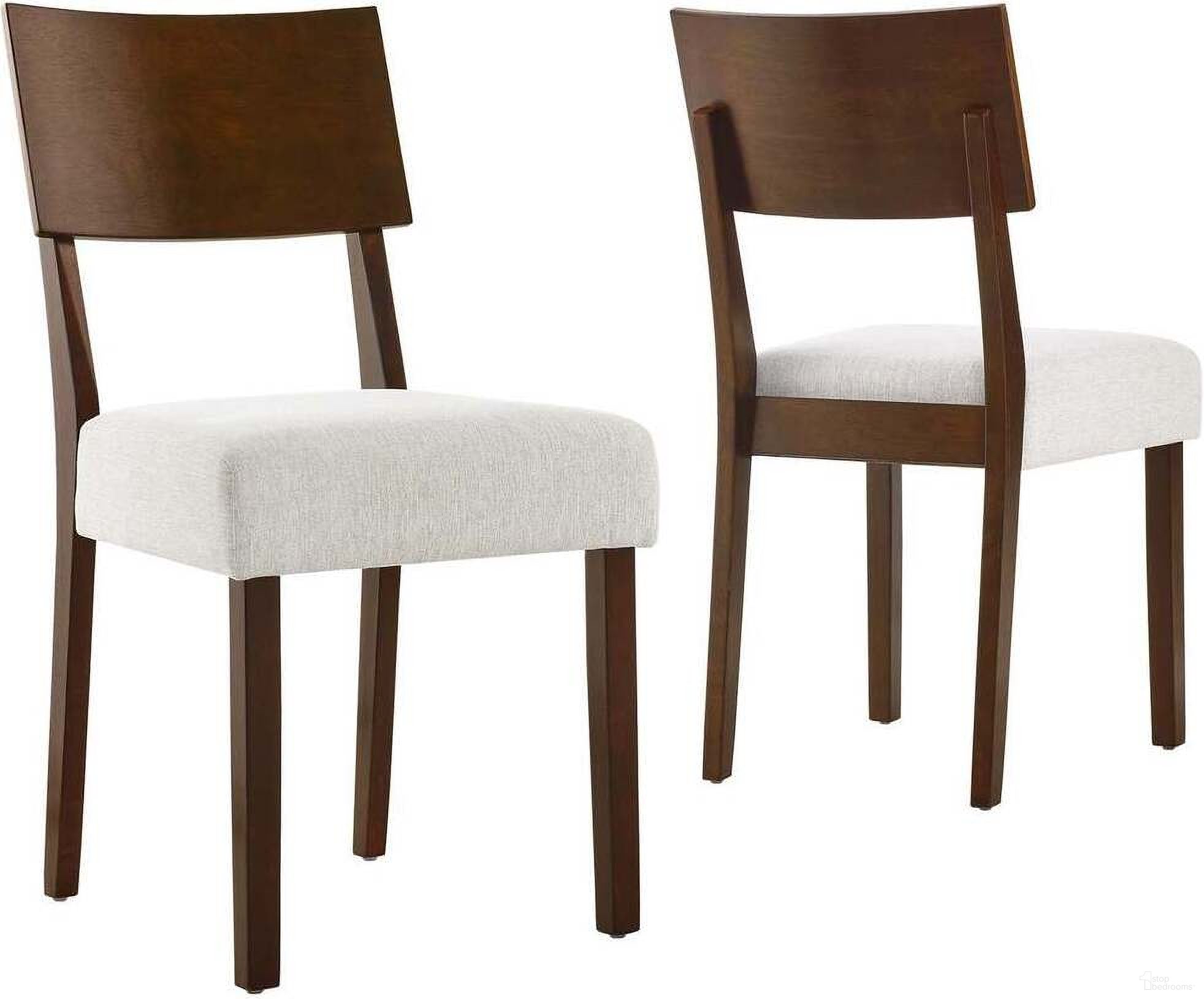 Pax Wood Dining Side Chair Set of 2 In Ivory