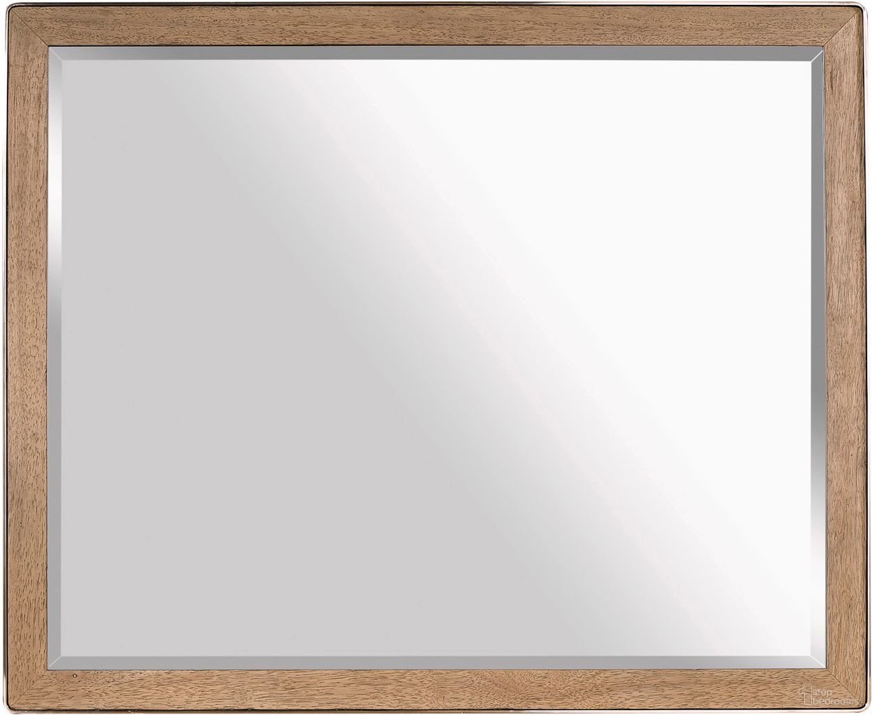 The appearance of Paxton Mirror In Light Brown designed by Aspenhome in the modern / contemporary interior design. This light brown piece of furniture  was selected by 1StopBedrooms from Paxton Collection to add a touch of cosiness and style into your home. Sku: I262-462. Material: Wood.
