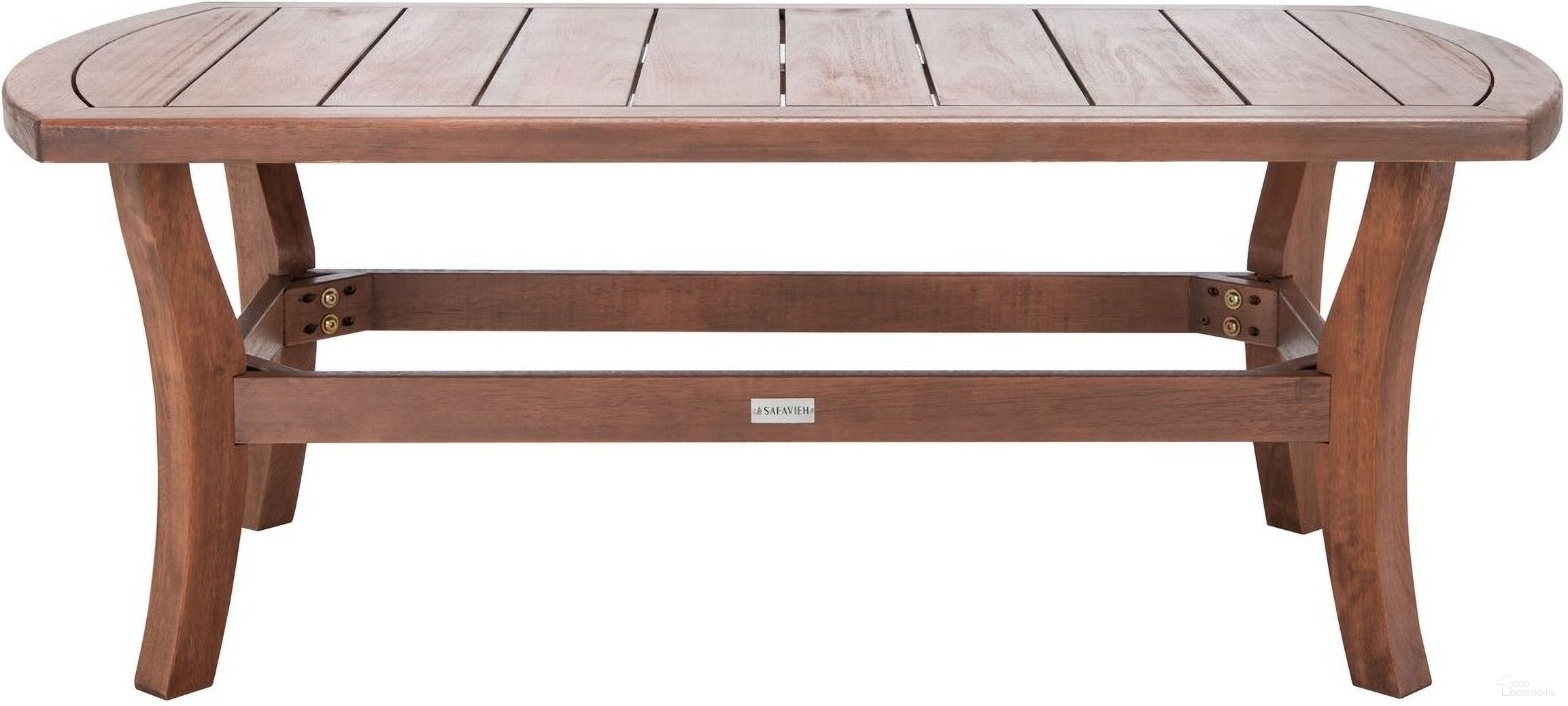The appearance of Payden Outdoor Coffee Table In Natural designed by Safavieh Couture in the modern / contemporary interior design. This natural piece of furniture  was selected by 1StopBedrooms from Payden Collection to add a touch of cosiness and style into your home. Sku: CPT1024A. Material: Wood.