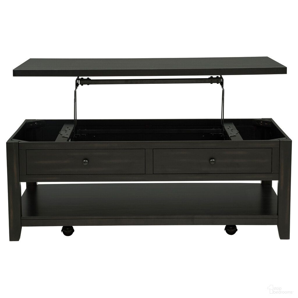 The appearance of Payne 48-Inch Mobile Lift Top Coffee Table In Distressed Java designed by Coaster in the coastal interior design. This distressed java piece of furniture was selected by 1StopBedrooms from Payne Collection to add a touch of cosiness and style into your home. Sku: 710565. Material: MDF.