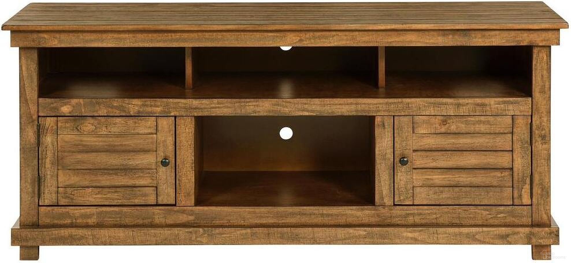 The appearance of Payne 60 Inch TV Stand Media Console In Distressed Brown designed by Coaster in the country / farmhouse interior design. This distressed brown piece of furniture was selected by 1StopBedrooms from Payne Collection to add a touch of cosiness and style into your home. Sku: 710042. Material: Wood.