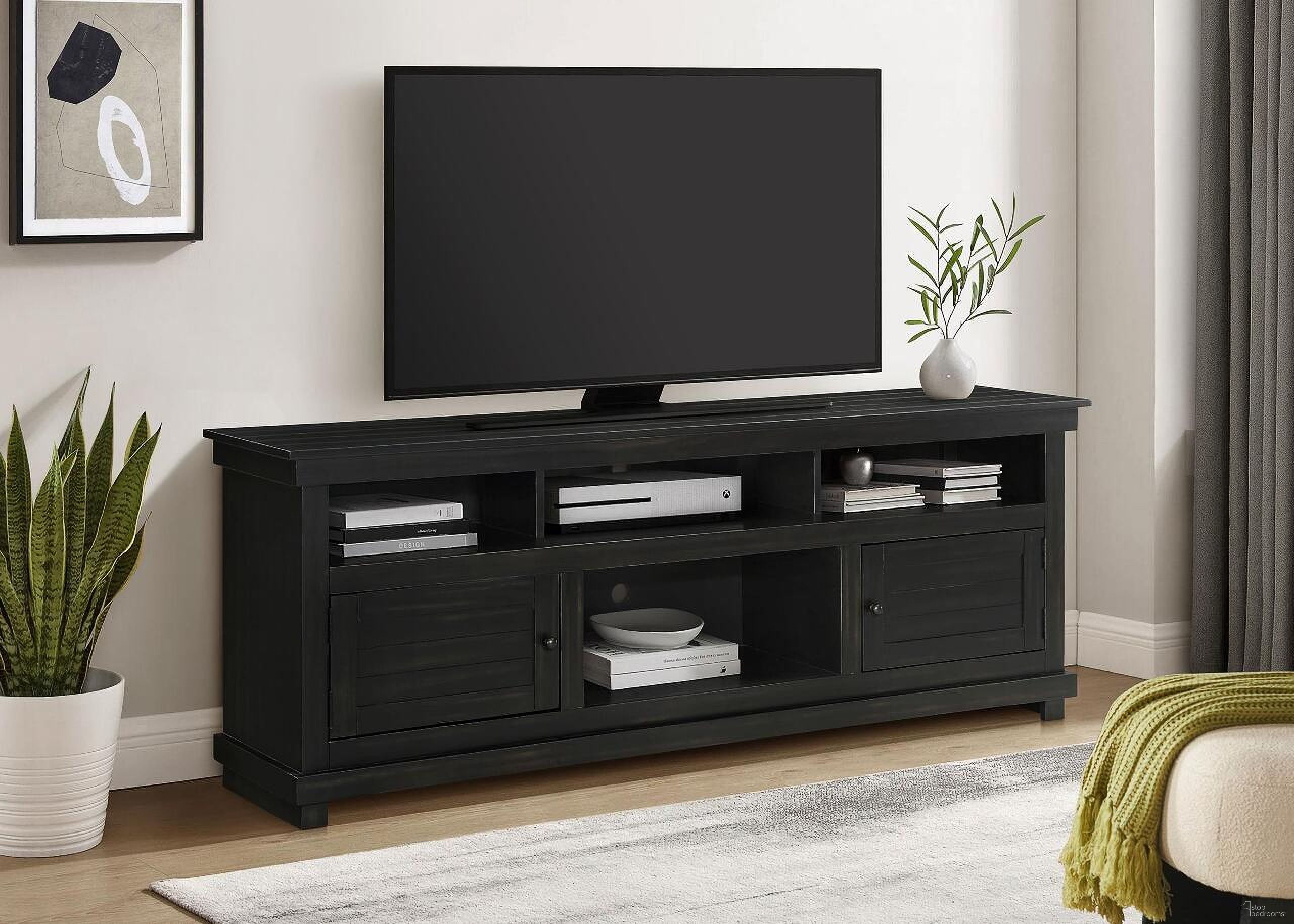 The appearance of Payne 70 Inch TV Stand Media Console In Java designed by Coaster in the country / farmhouse interior design. This java piece of furniture was selected by 1StopBedrooms from Payne Collection to add a touch of cosiness and style into your home. Sku: 710063. Material: Wood.
