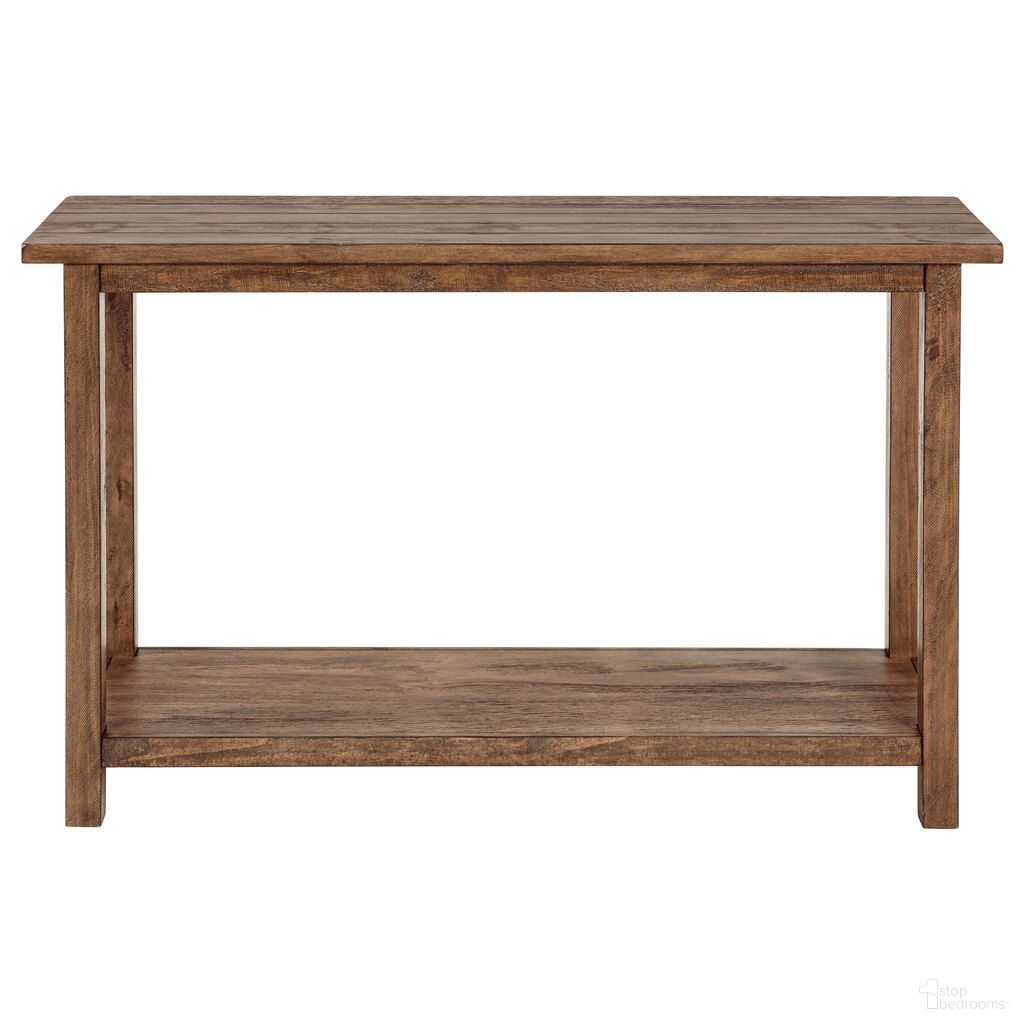 The appearance of Payne Wood Entryway Sofa Console Table In Distressed Brown designed by Coaster in the country / farmhouse interior design. This distressed brown piece of furniture was selected by 1StopBedrooms from Payne Collection to add a touch of cosiness and style into your home. Sku: 710549. Material: MDF.