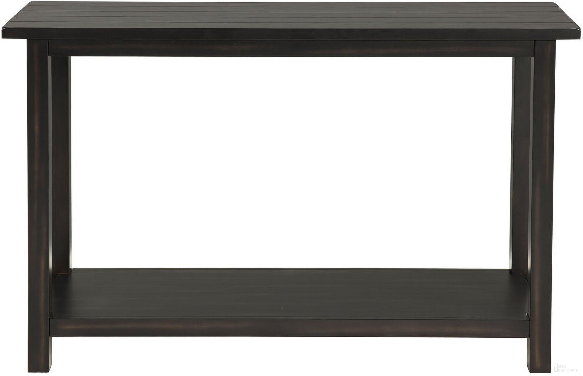 Payne Wood Entryway Sofa Console Table Java In Distressed Java