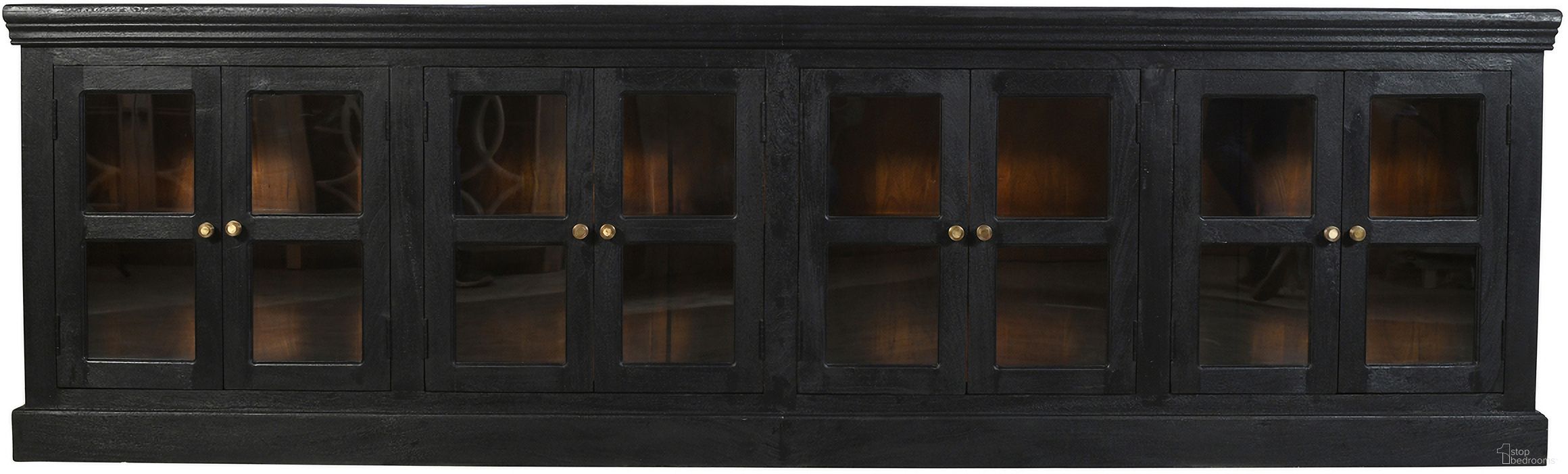 The appearance of Peachtree 8 Door Mango Wood Sideboard In Charcoal Grey designed by Moti in the traditional interior design. This charcoal grey piece of furniture was selected by 1StopBedrooms from Peachtree Collection to add a touch of cosiness and style into your home. Sku: 44109007. Material: Wood.