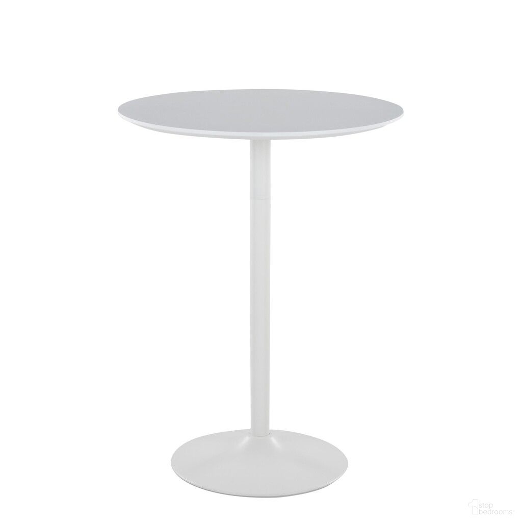 The appearance of Pebble 3 height Table In White designed by Lumisource in the modern / contemporary interior design. This white piece of furniture was selected by 1StopBedrooms from Pebble Collection to add a touch of cosiness and style into your home. Sku: TB-PEB WW. Table Base Style: Pedestal. Table Top Shape: Round. Material: MDF.