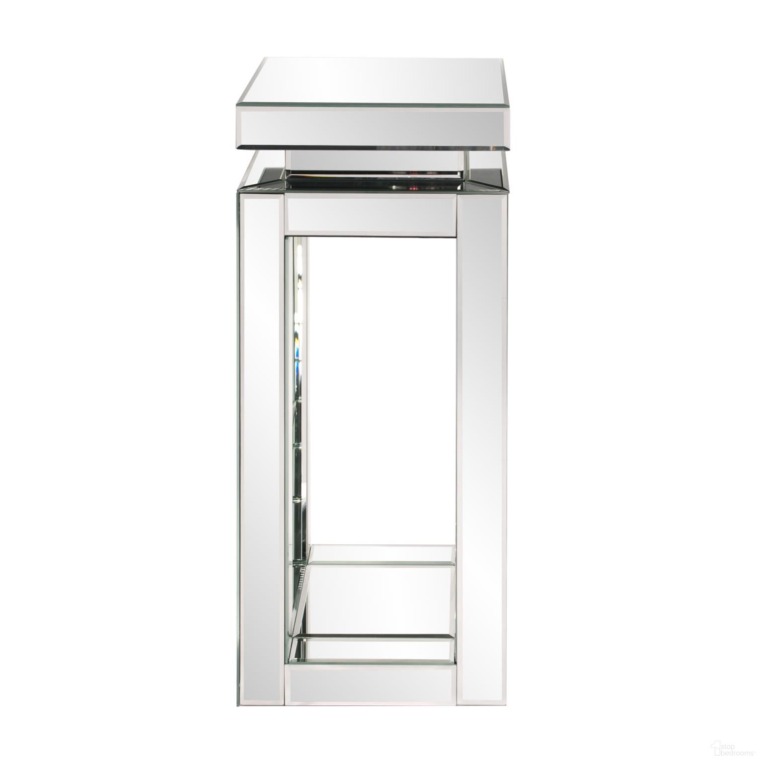 The appearance of Pedestal Small Table In Mirror designed by Howard Elliott in the modern / contemporary interior design. This mirror piece of furniture  was selected by 1StopBedrooms from  to add a touch of cosiness and style into your home. Sku: 11184. Material: Wood.